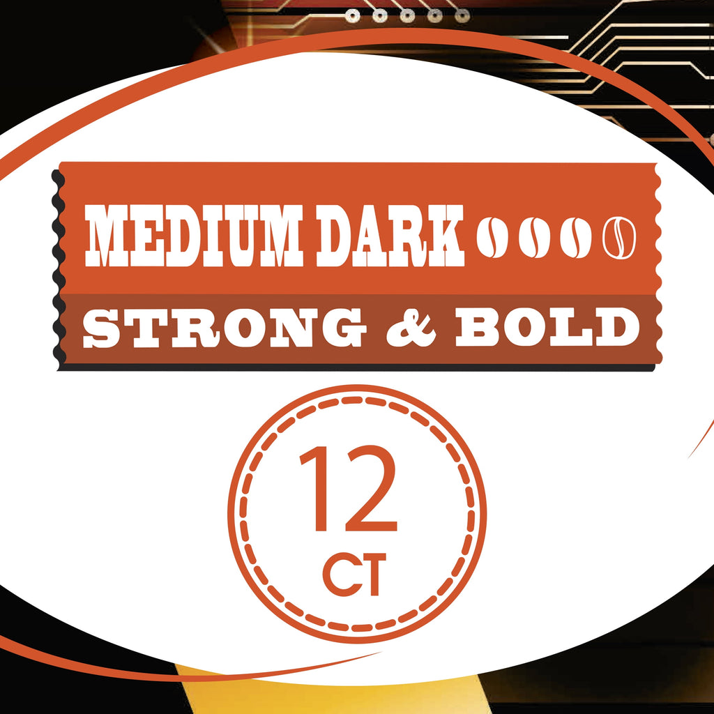 Great Value Extra Caff Medium-Dark Roast Coffee Pods 12 Count