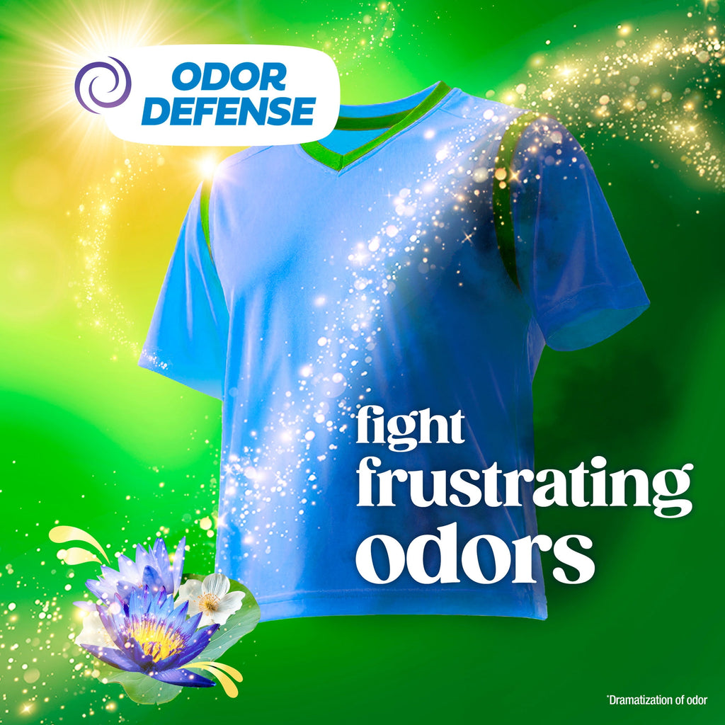 Gain Plus Liquid Laundry Detergent Odor Defense + OXI Waterfall Delight Scent 170 fl oz 129 Loads
