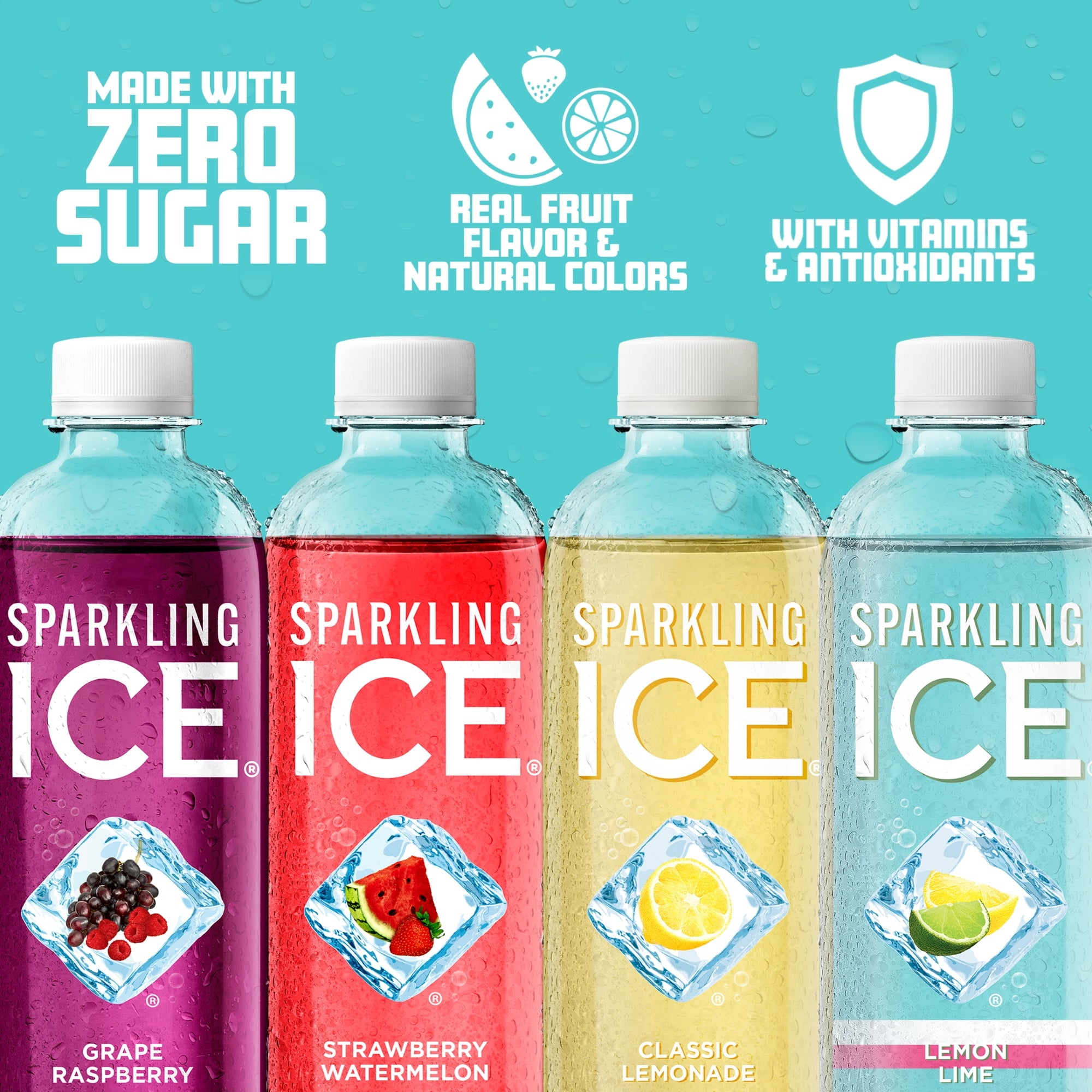 Sparkling Ice Blue Variety Pack Flavored Sparkling Water 17 fl oz 12 Count