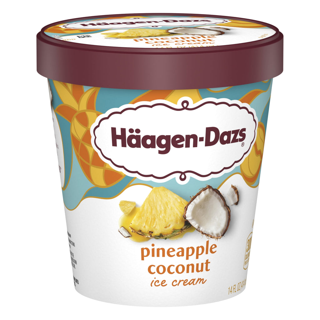 Häagen-Dazs Pineapple Coconut Ice Cream 14 Fl Oz