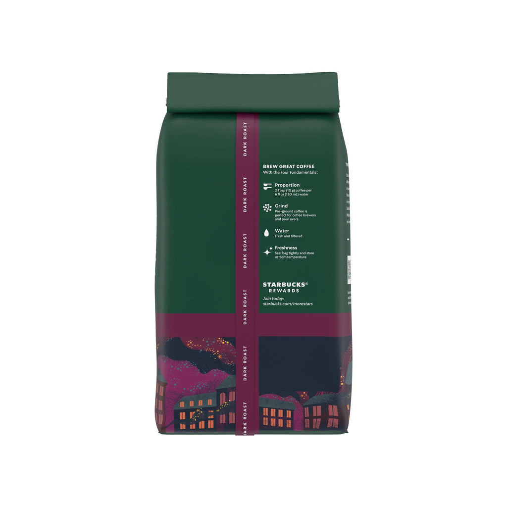 Starbucks at Home French Roast Naturally Caffeinated Dark Ground Coffee 28 oz Bag