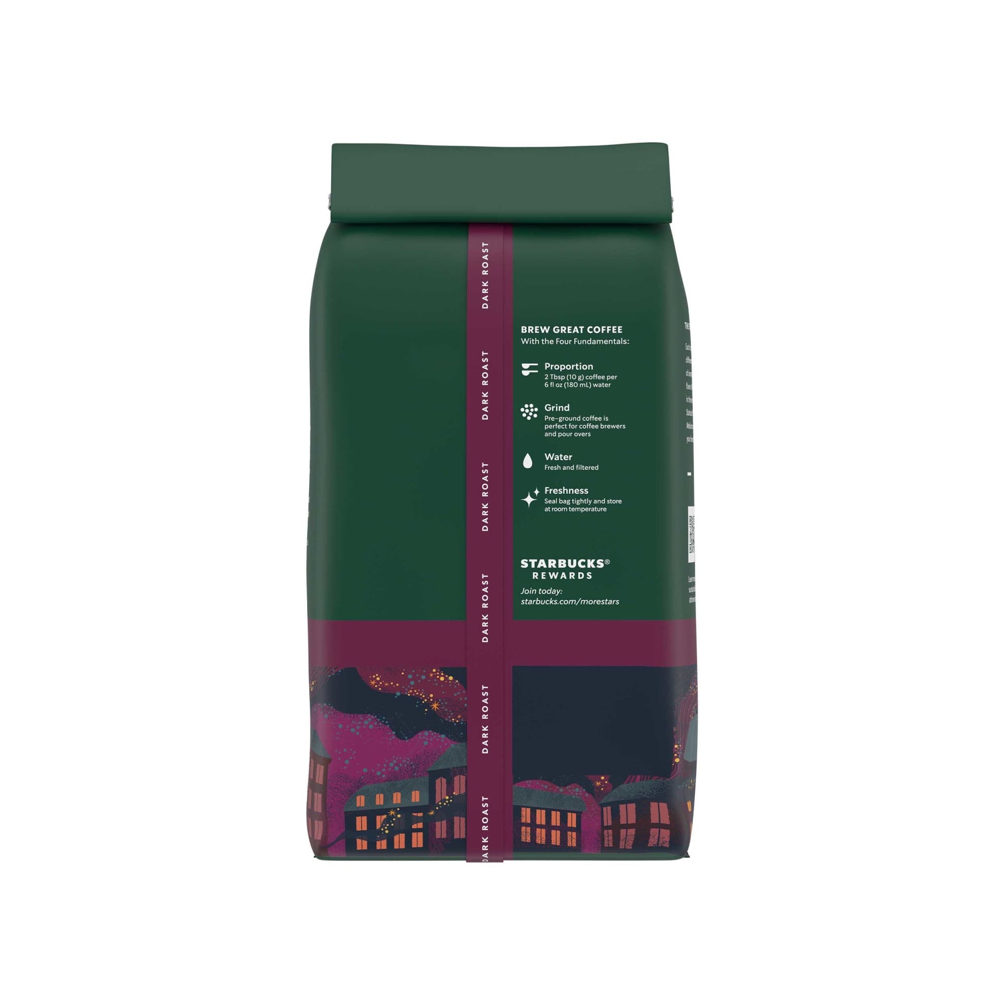 Starbucks at Home French Roast Naturally Caffeinated Dark Ground Coffee 28 oz Bag