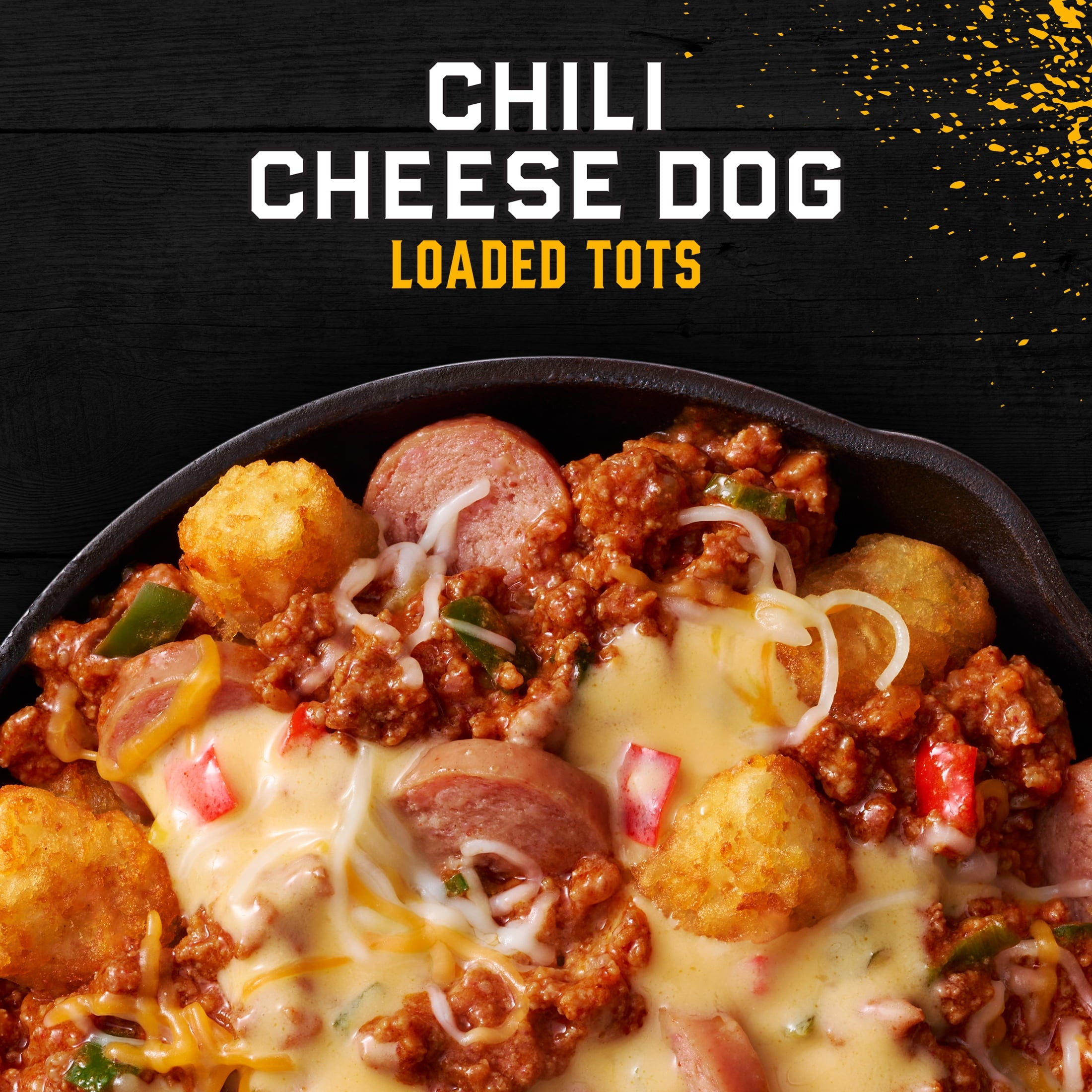 Guy Fieri's Flavortown Chili Cheese Dog Loaded Tots Frozen Bowl 9.5 Oz