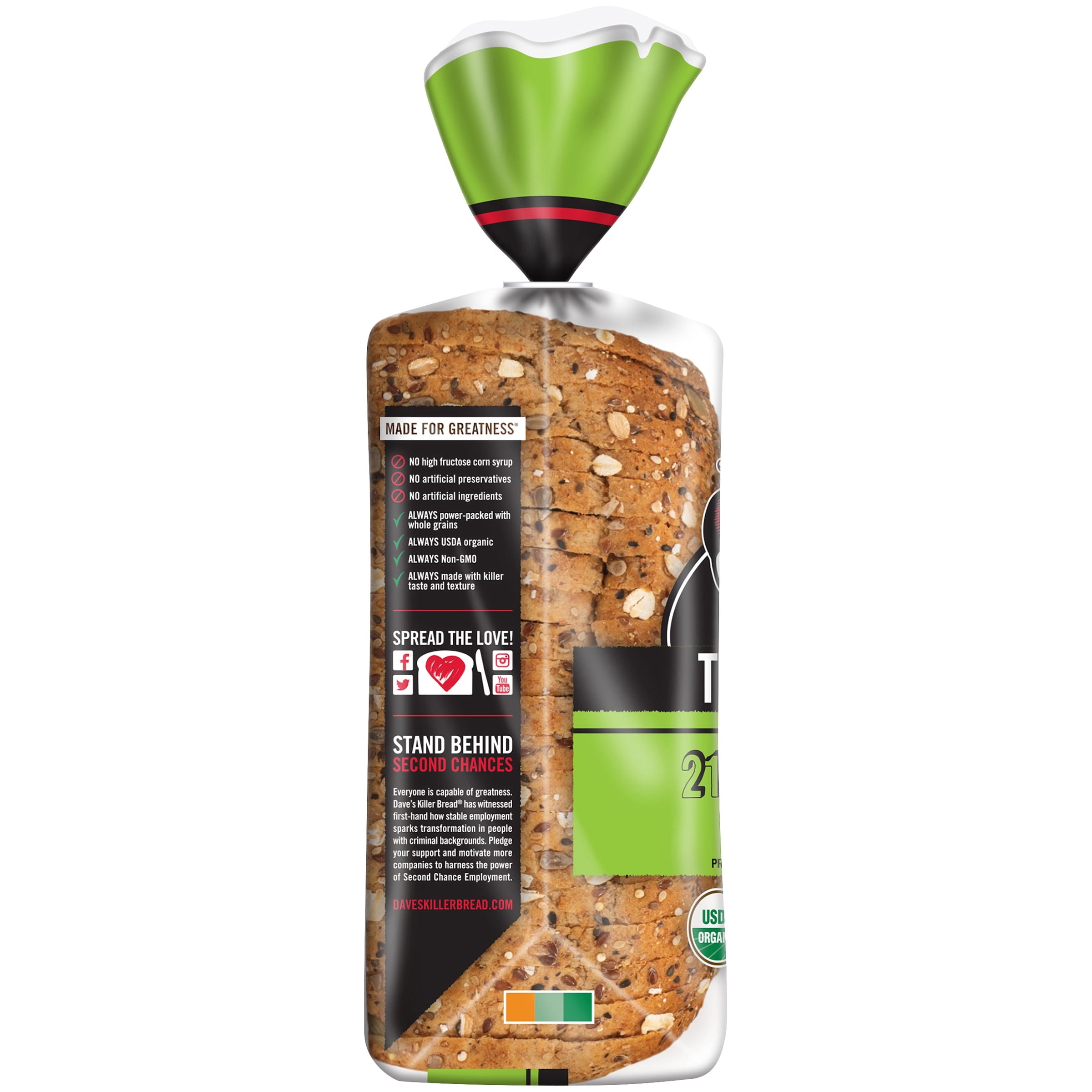 Organic Thin Sliced 21 Whole Grains and Seeds Bread 20.5 Oz