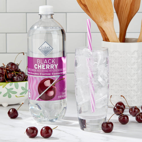 Clear American Black Cherry Sparkling Water 33.8 fl oz