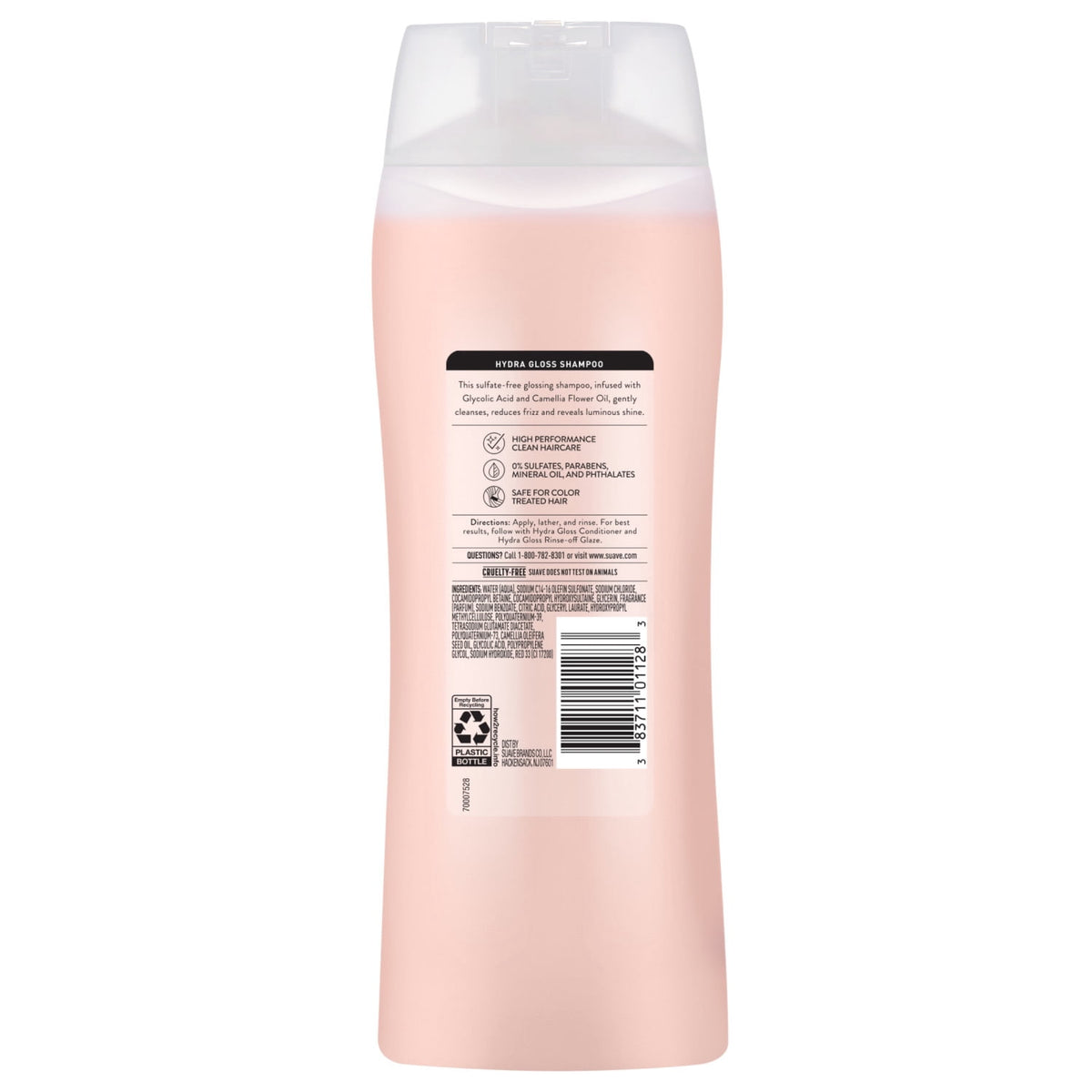 Suave Hydra Gloss Sulfate Free Shampoo with Glycolic Acid & Camellia Flower Oil 18 fl oz