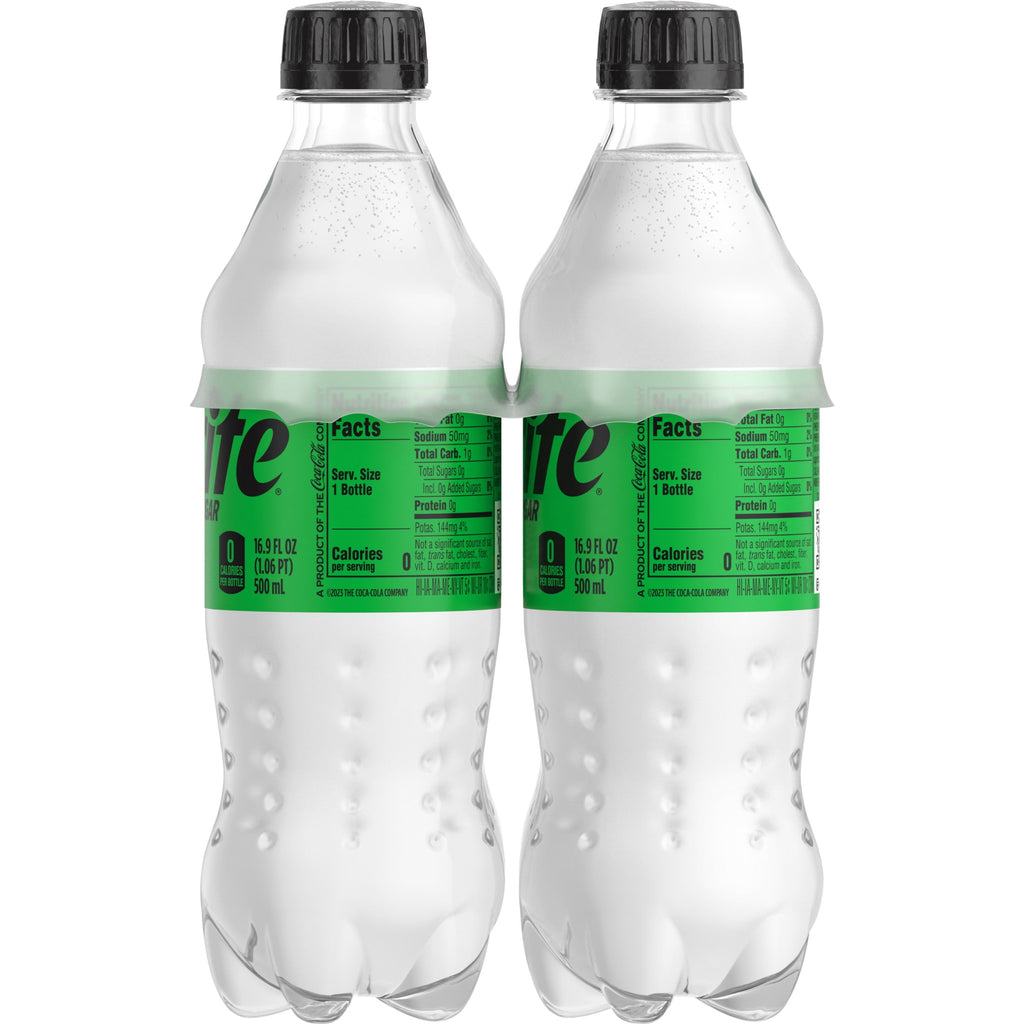 Sprite Zero Sugar Lemon-Lime Caffeine Free Soda Pop Bottles 16.9 Fl Oz 6 Pack