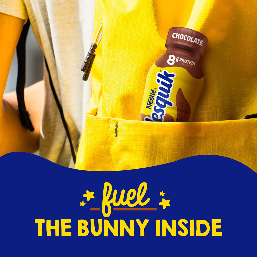 Nesquik Chocolate Low-Fat Milk Ready to Drink 8 fl oz Bottles 12 Pack