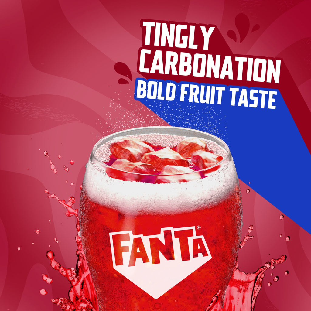 Fanta Strawberry Soda Pop Fridge Pack Cans 12 Fl Oz 12 Pack