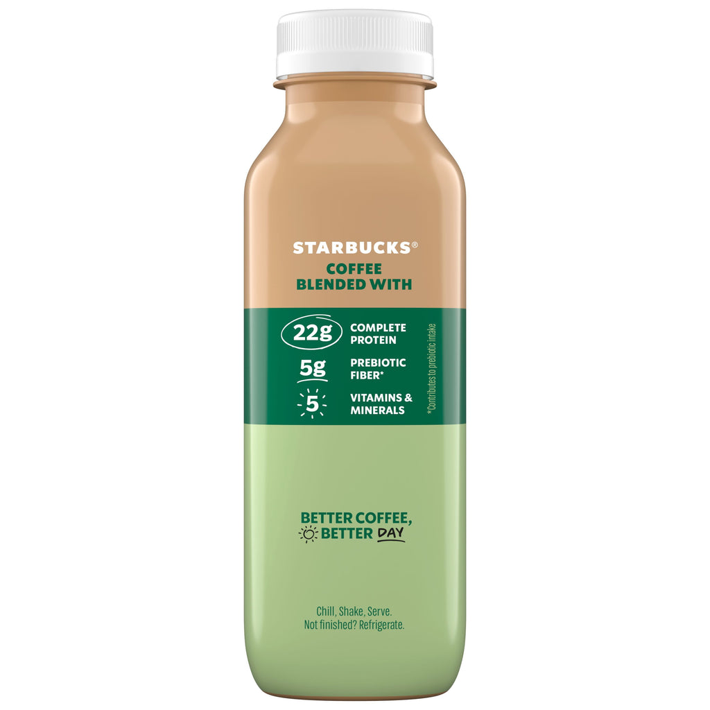 Starbucks Coffee & Protein Naturally Caffeinated Classic Caffe Blended Coffee 12 fl oz Bottle
