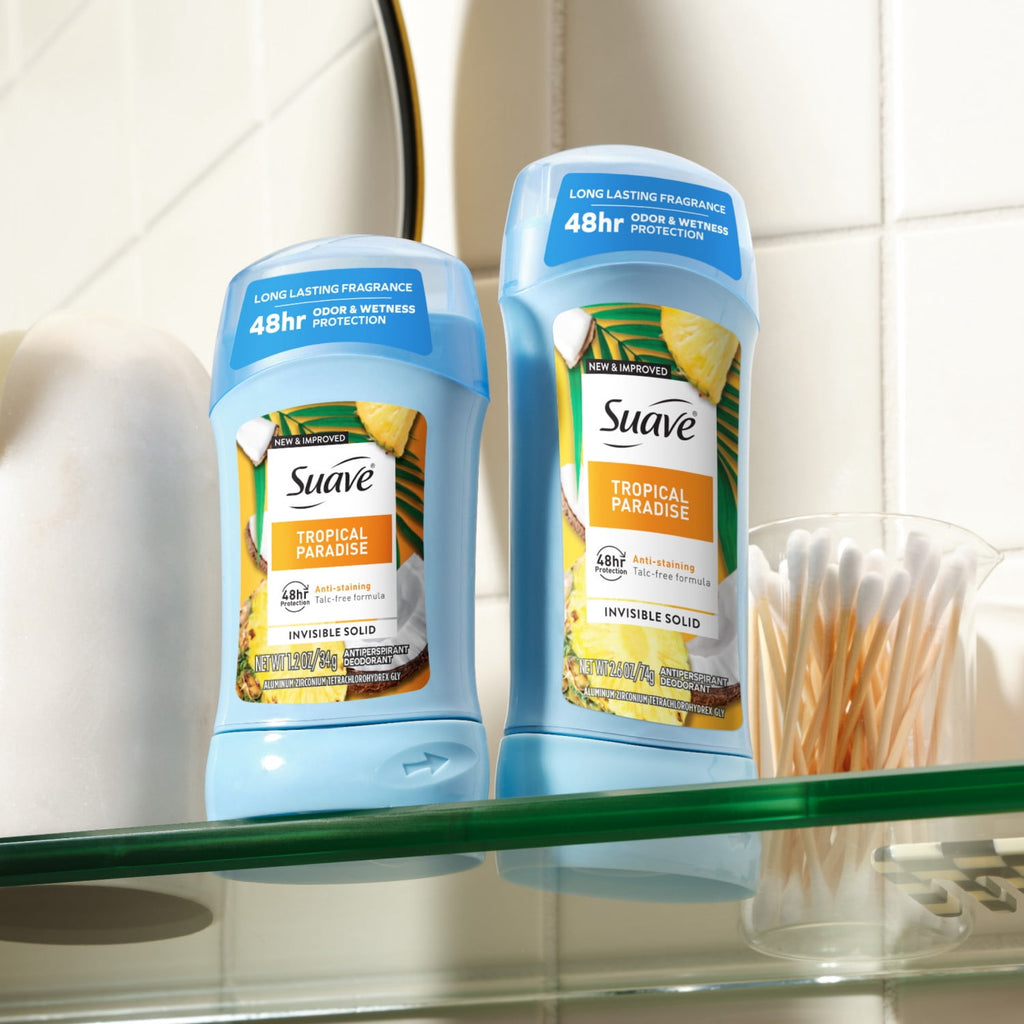 Suave Women Antiperspirant Deodorant Tropical Paradise 48-Hour Protection 1.2 oz