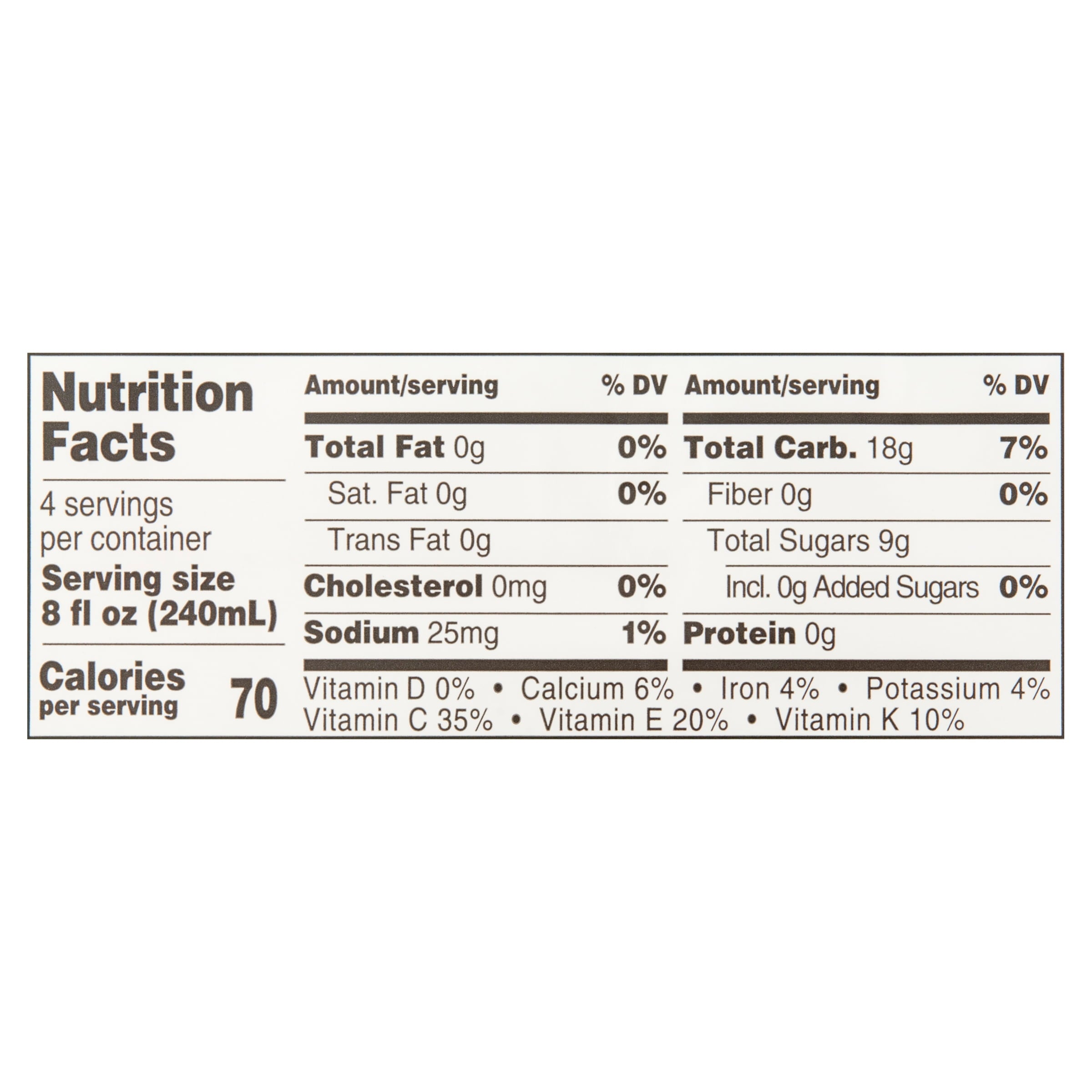 Great Value Organic Cranberry Juice 32 fl oz Bottle