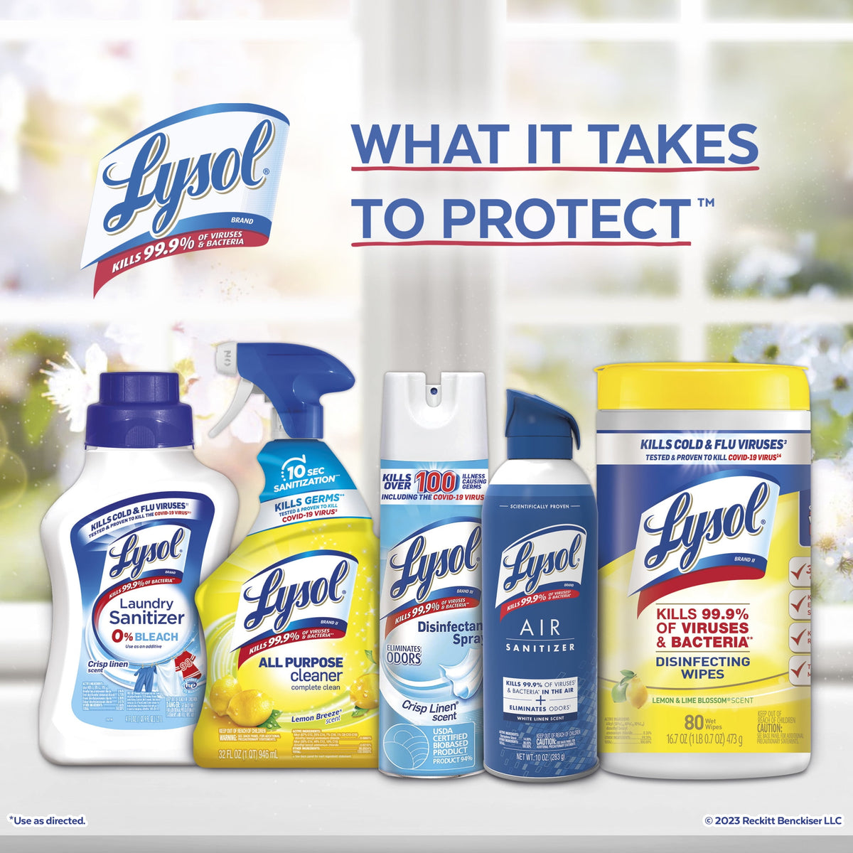 Lysol Air Sanitizer Spray Light Breeze Scent 10 oz