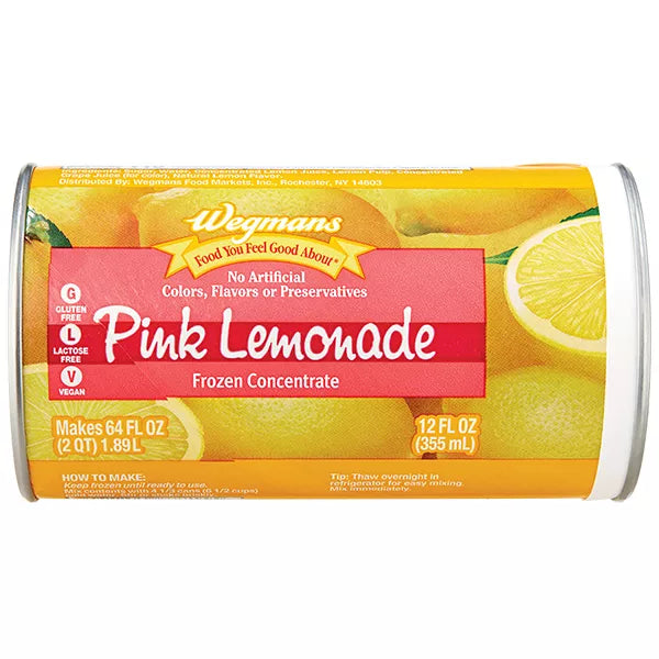 Wegmans Frozen Pink Lemonade from Concentrate 64 fl. oz.