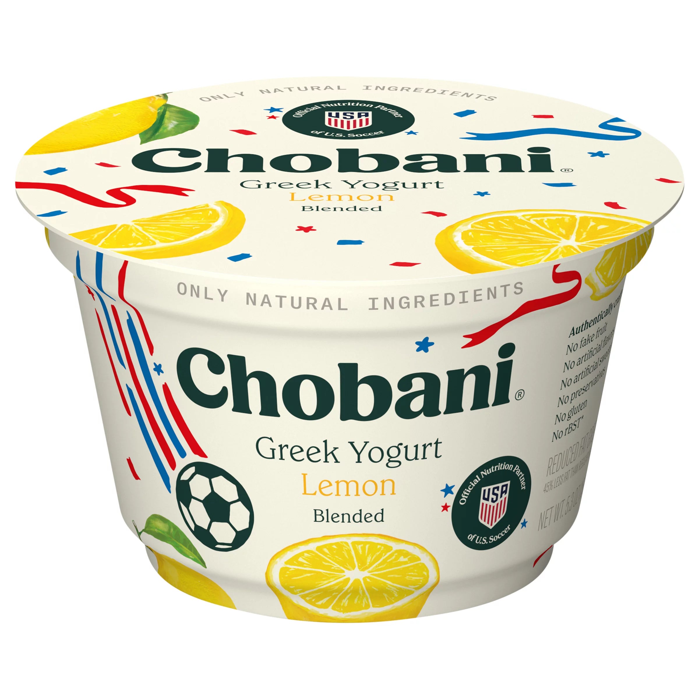 Chobani Reduced Fat Greek Lemon Blended Yogurt 5.3 ounce