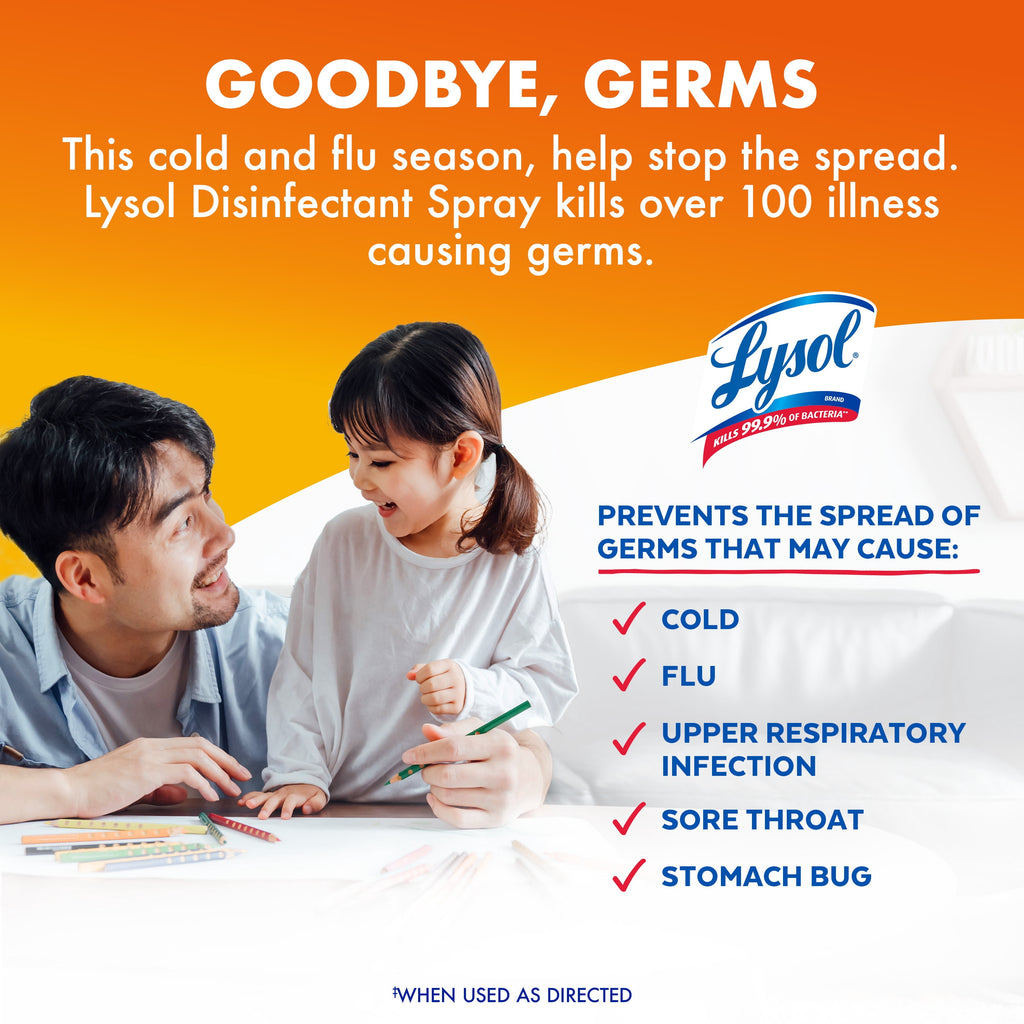 Lysol Brand New Day Disinfectant Spray Mango & Hibiscus 19 oz