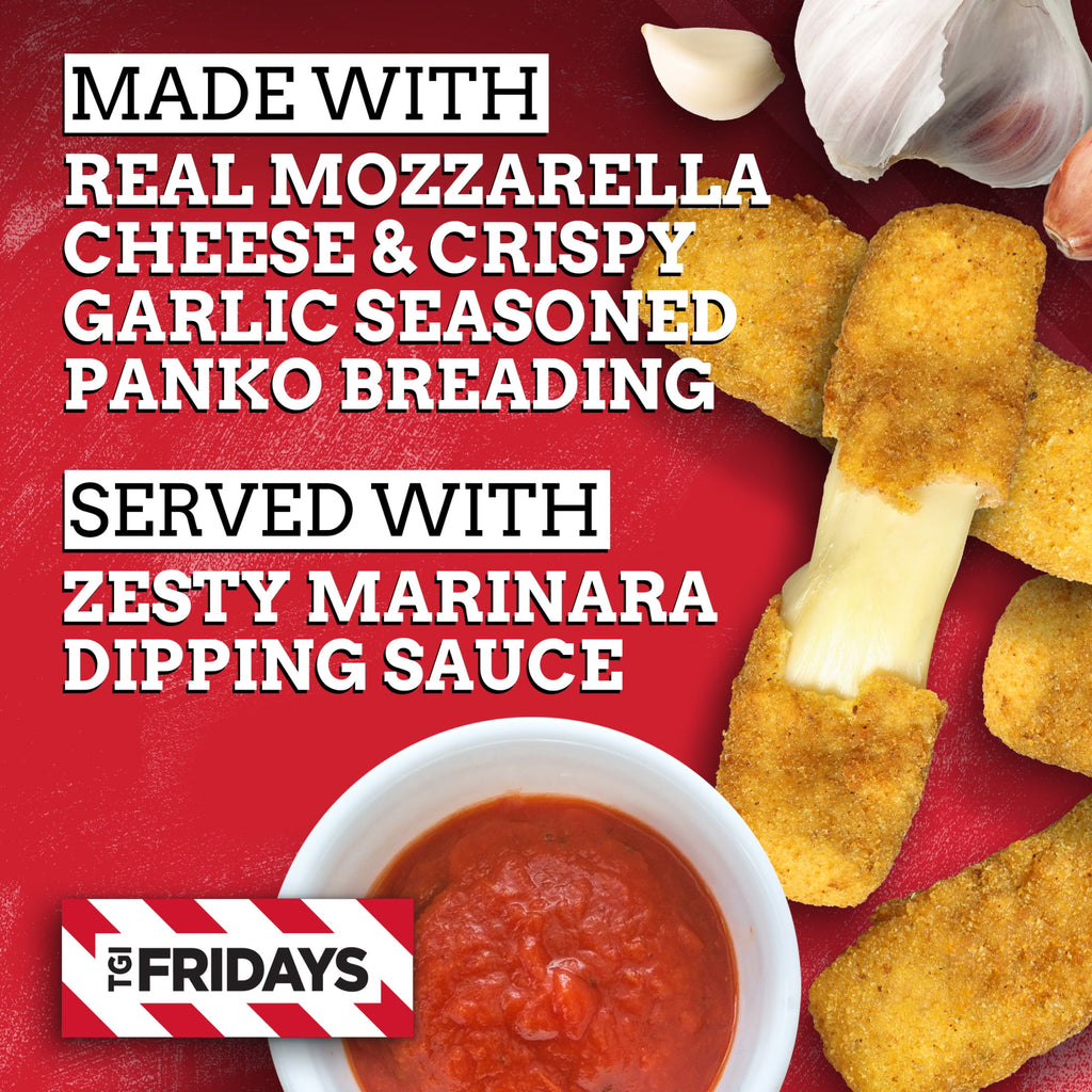 TGI Fridays Mozzarella Sticks Value Size Frozen Snacks with Marinara Sauce 30 Oz