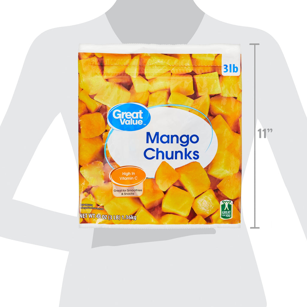 Great Value Mango Chunks Frozen 48 Oz