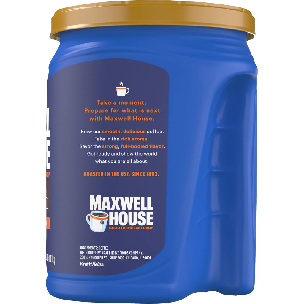 Maxwell House 100% Colombian Naturally Caffeinated Medium Roast Ground Coffee 35.7 oz Canister