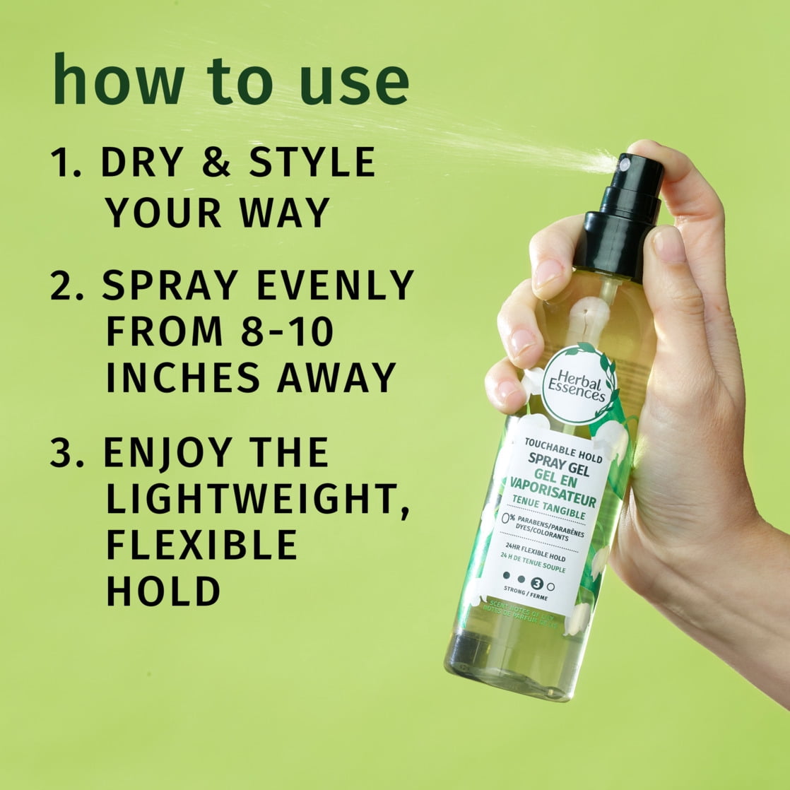 Herbal Essences Touchable Spray Hair Gel 5.7 fl oz