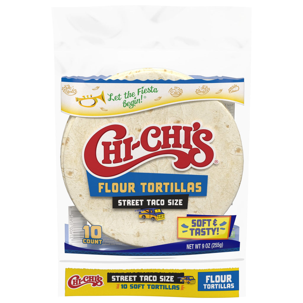 Flour Tortillas Street Taco Size 9 Oz 10 Count Chi-Chi's