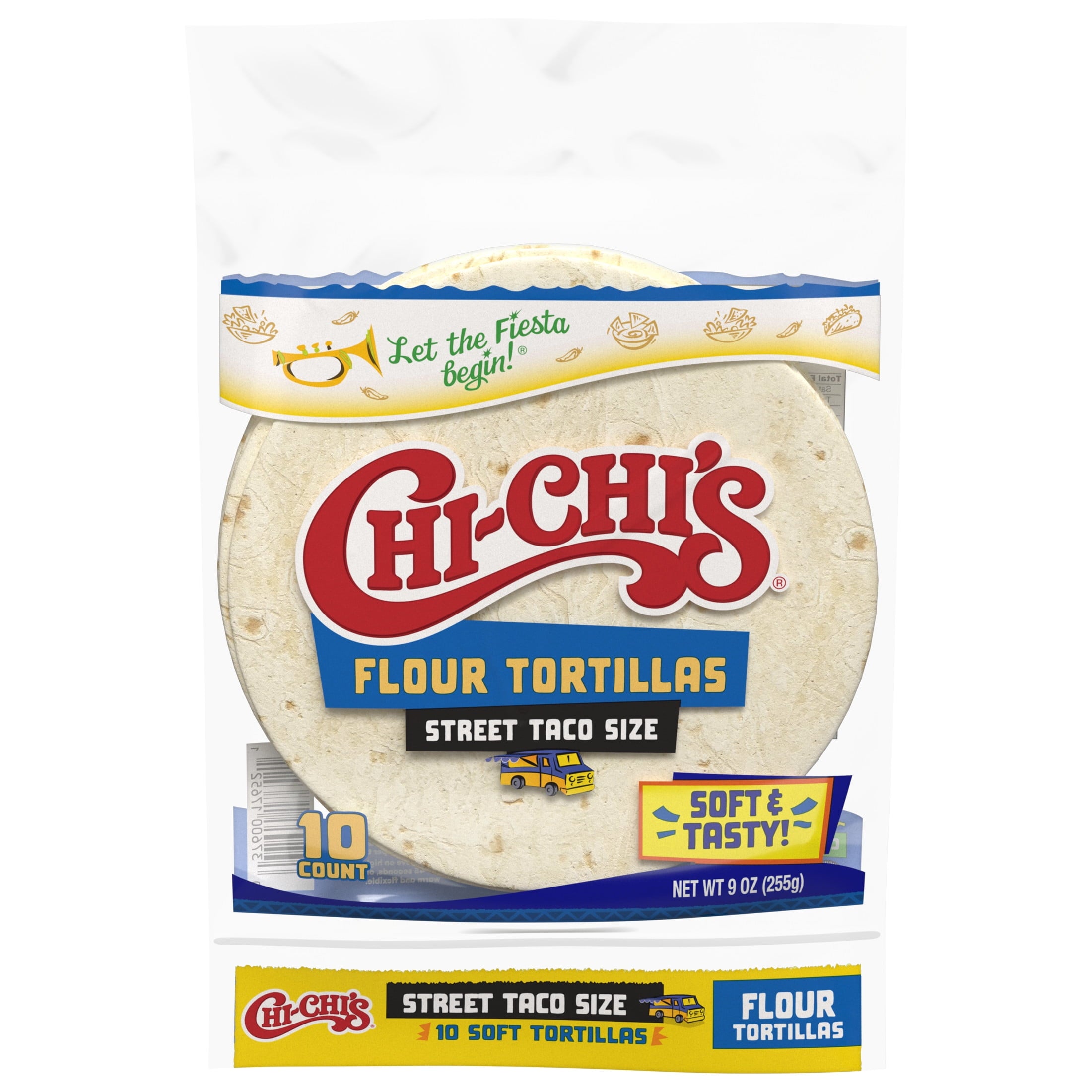 Flour Tortillas Street Taco Size 9 Oz 10 Count Chi-Chi's