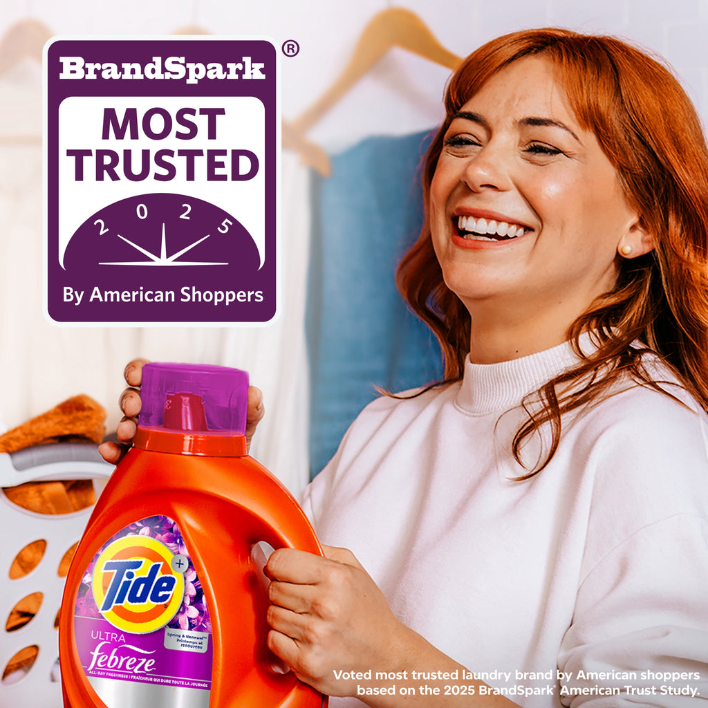 Tide Ultra Febreze Liquid Laundry Detergent Spring and Renewal Scent 73 fl oz 52 Loads