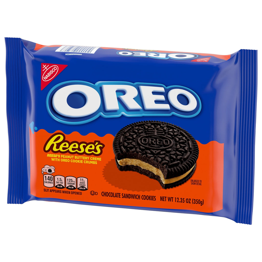 Peanut Buttery Creme Chocolate Sandwich Cookies 12.35 Oz 1 Count Oreo Reese's
