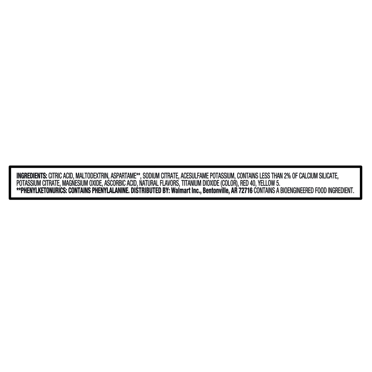 Great Value Sugar-Free Strawberry Mango Powdered Drink Mix 0.1 oz 10 Count