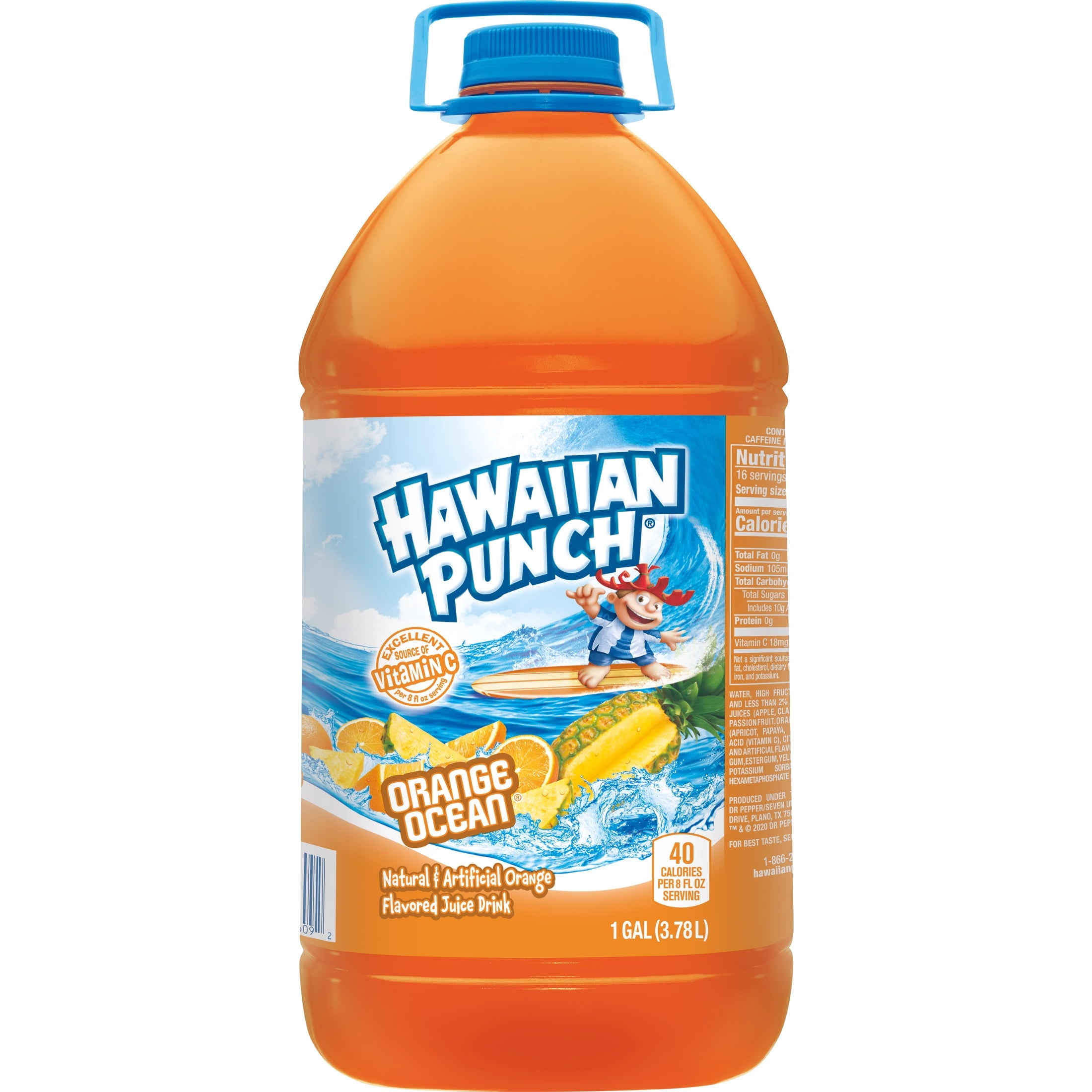 Hawaiian Punch Orange Ocean Fruit Juice Drink 1 gal Bottle