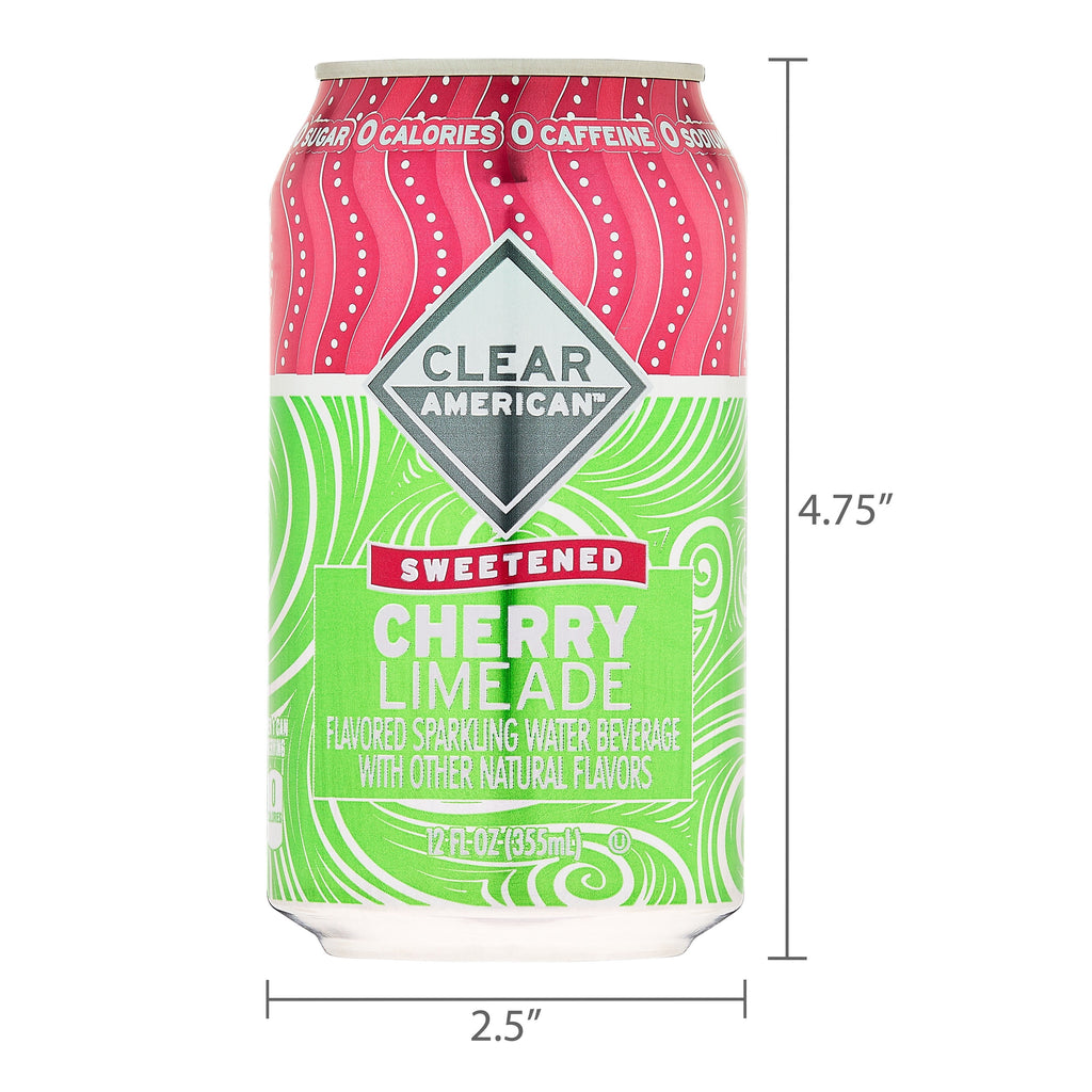Clear American Cherry Limeade Sparkling Water 12 fl oz Cans 12 Pack