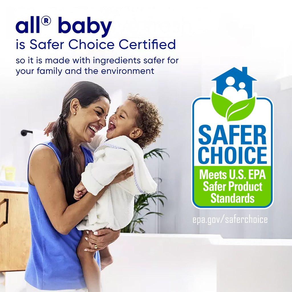 all Baby Liquid Laundry Detergent Hypoallergenic Gentle on Sensitive Skin 73 oz 58 Loads