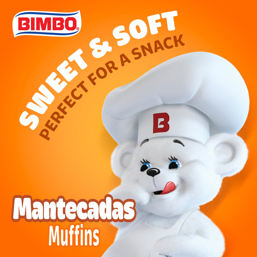 Mantecadas Vanilla Muffins 11.1 Oz 3 Count Bimbo