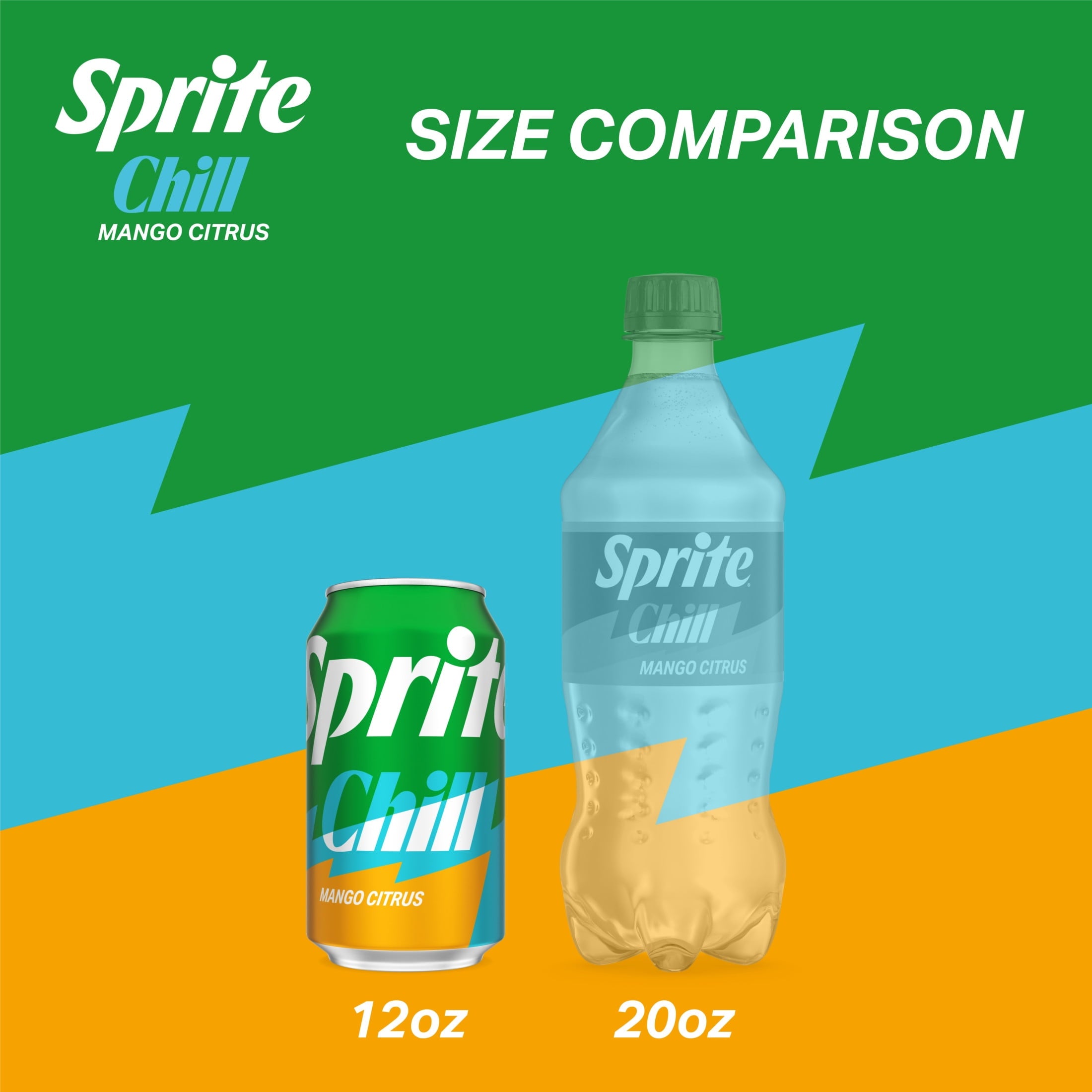 Sprite Chill Mango Citrus Soda Pop Cans 12 Fl Oz 12 Pack