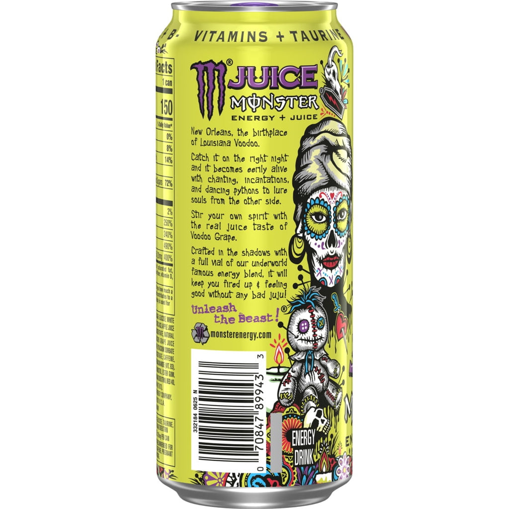 Monster Energy Juice Monster Voodoo Grape Juice Energy Drink 16 fl oz Single Can