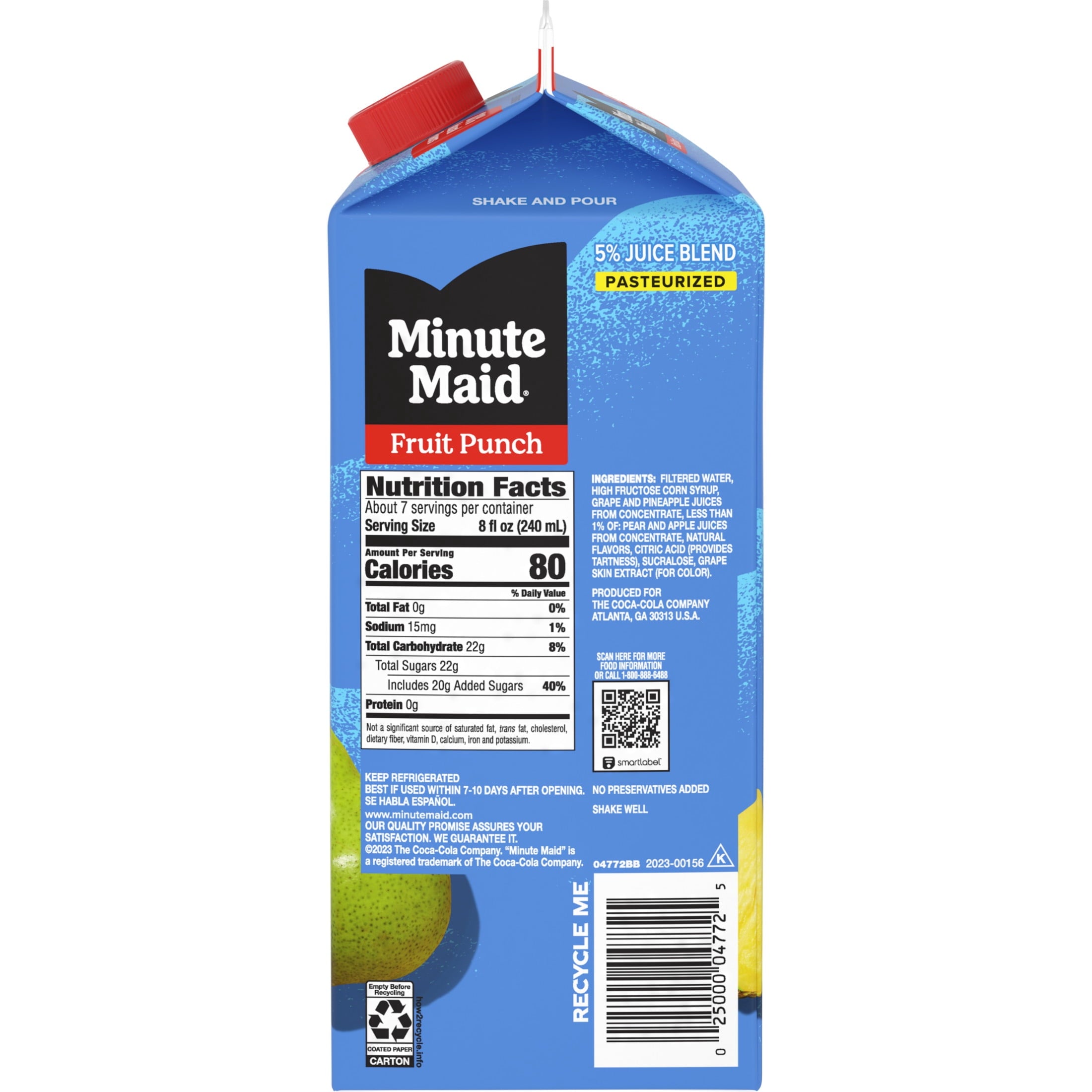 Minute Maid Fruit Punch Juice Drink Carton 59 fl oz