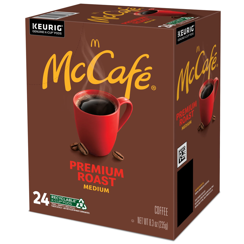 McCafé Premium Roast Naturally Caffeinated Medium Roast Coffee Keurig K-Cup Pods 24 Count Box