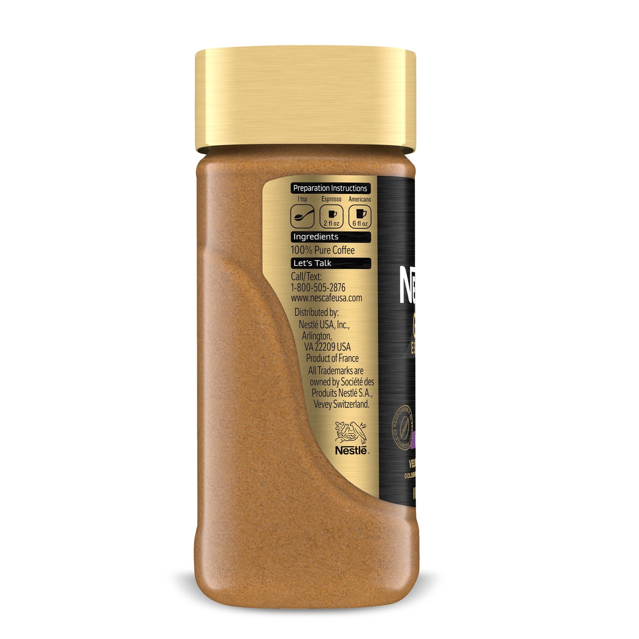 NESCAFÉ Gold Espresso Naturally Caffeinated Dark Roast Instant Coffee 3.5 oz
