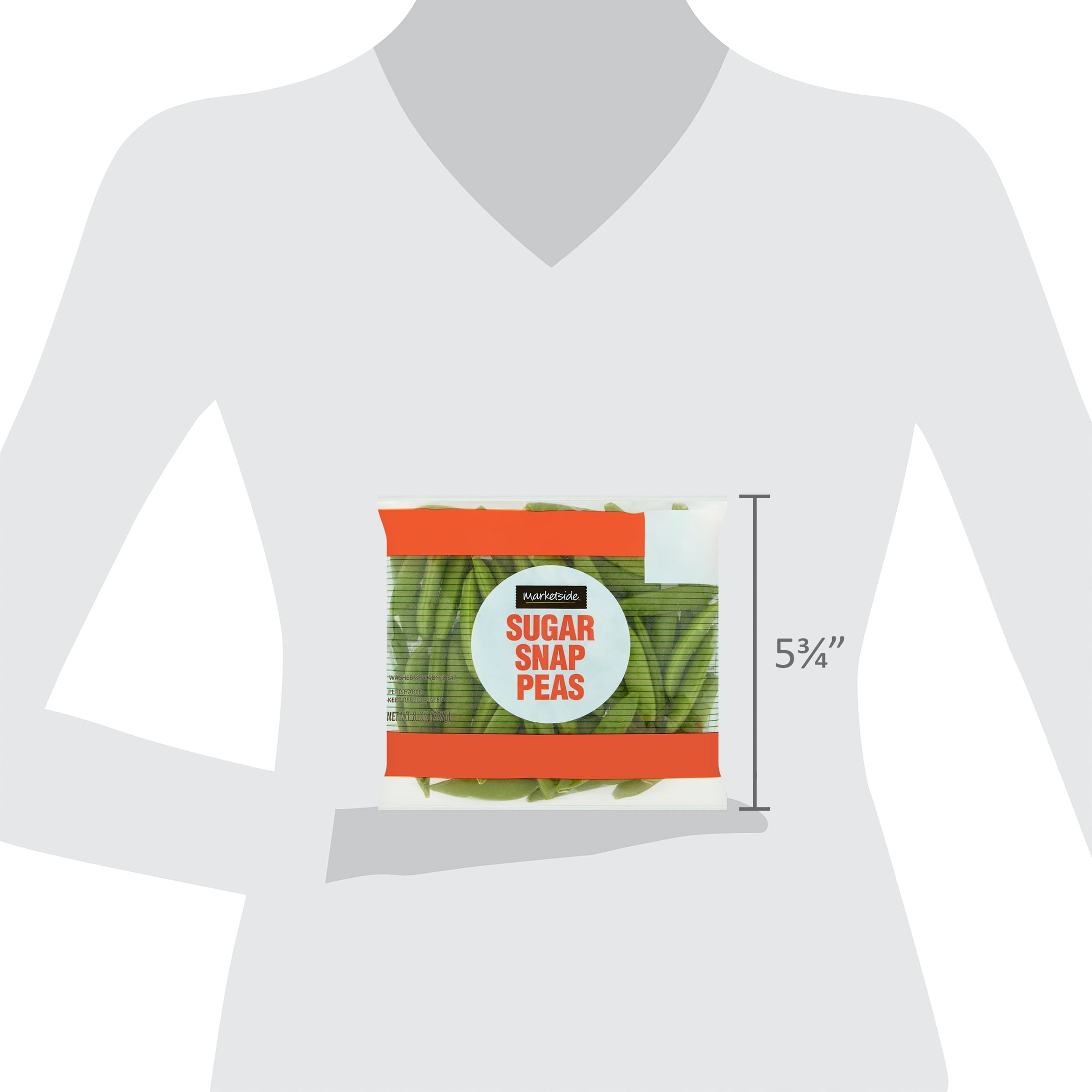Fresh Marketside Sugar Snap Peas 8 Oz Bag