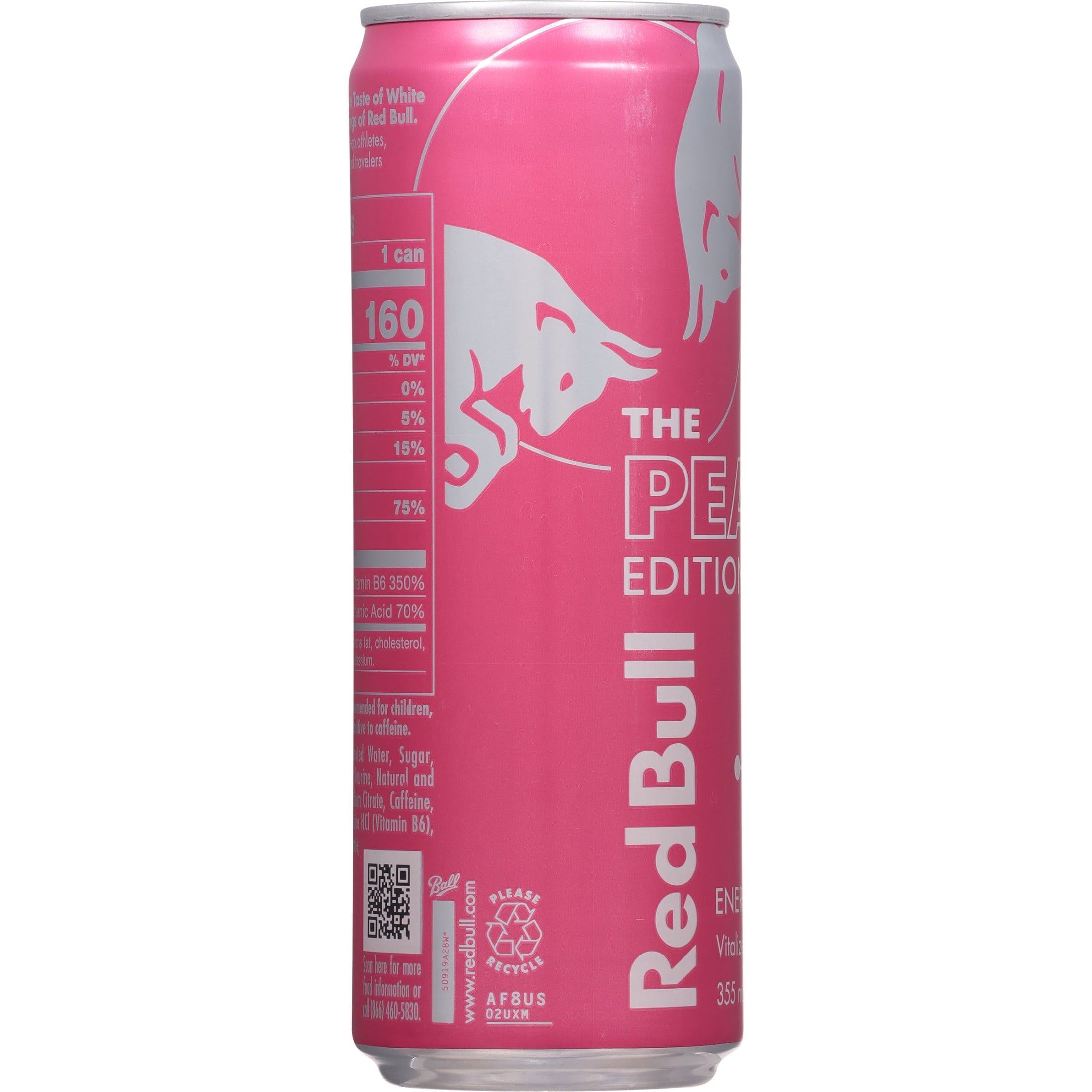 Red Bull Peach Edition Energy Drink 12 fl oz Single Can