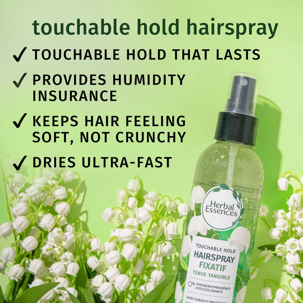 Herbal Essences Touchable Hold Hairspray Non-Aerosol 24-Hour Hold 8 fl oz
