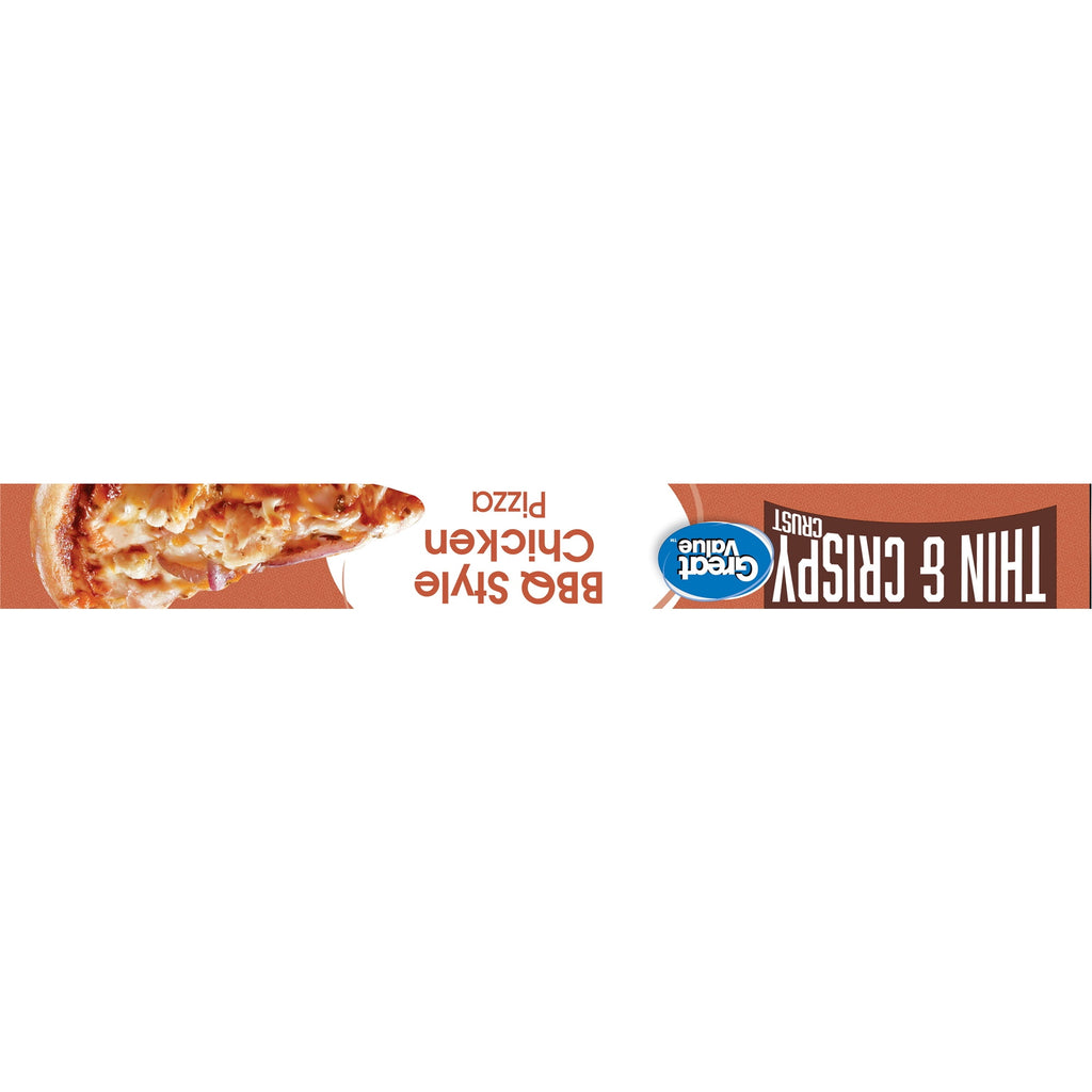 Great Value Thin Crust BBQ Chicken Frozen Pizza 18.1 Oz