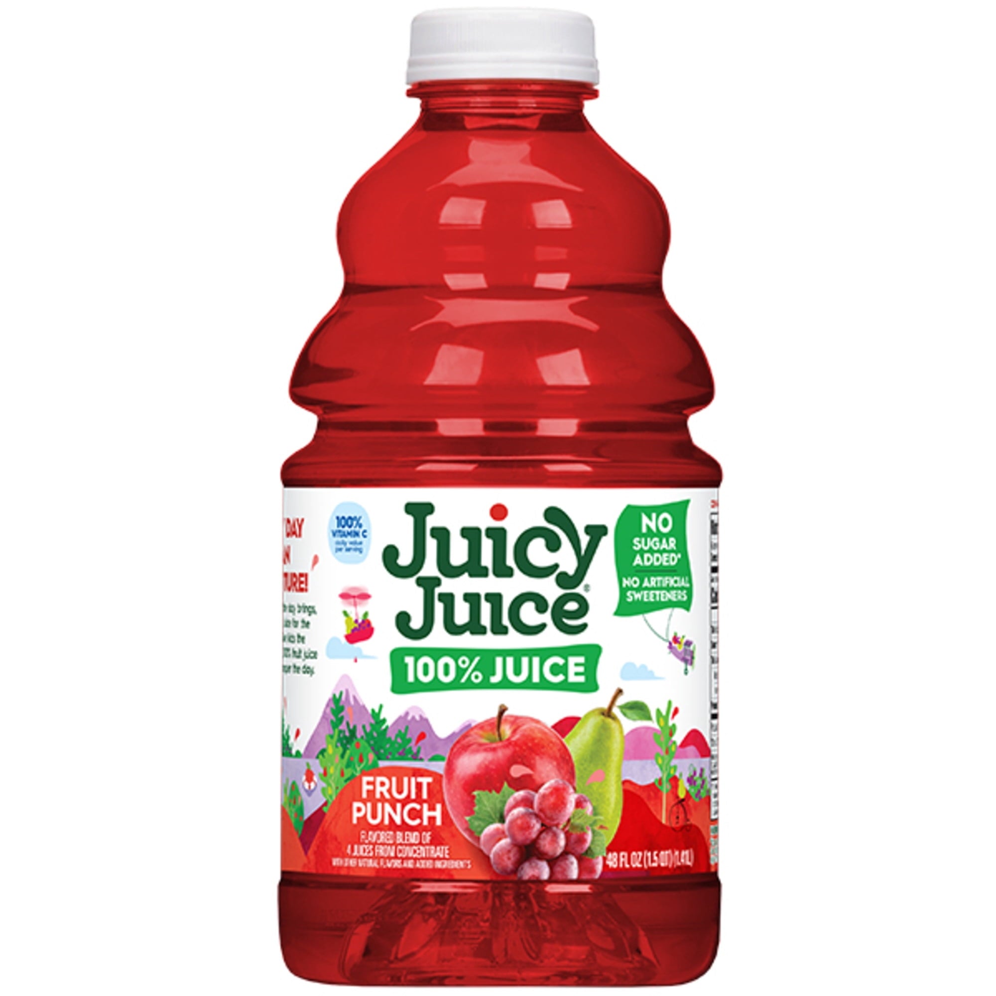 Juicy Juice 100% Fruit Punch Juice Pulp-Free 48 fl oz Bottle