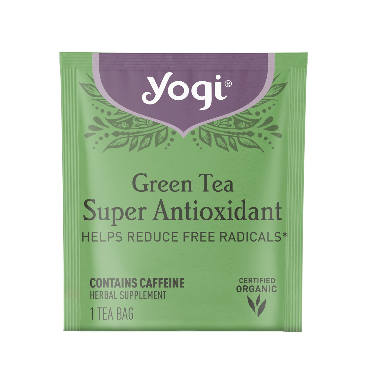 Yogi Green Tea Super Antioxidant Organic Wellness Tea Bags 16 Count