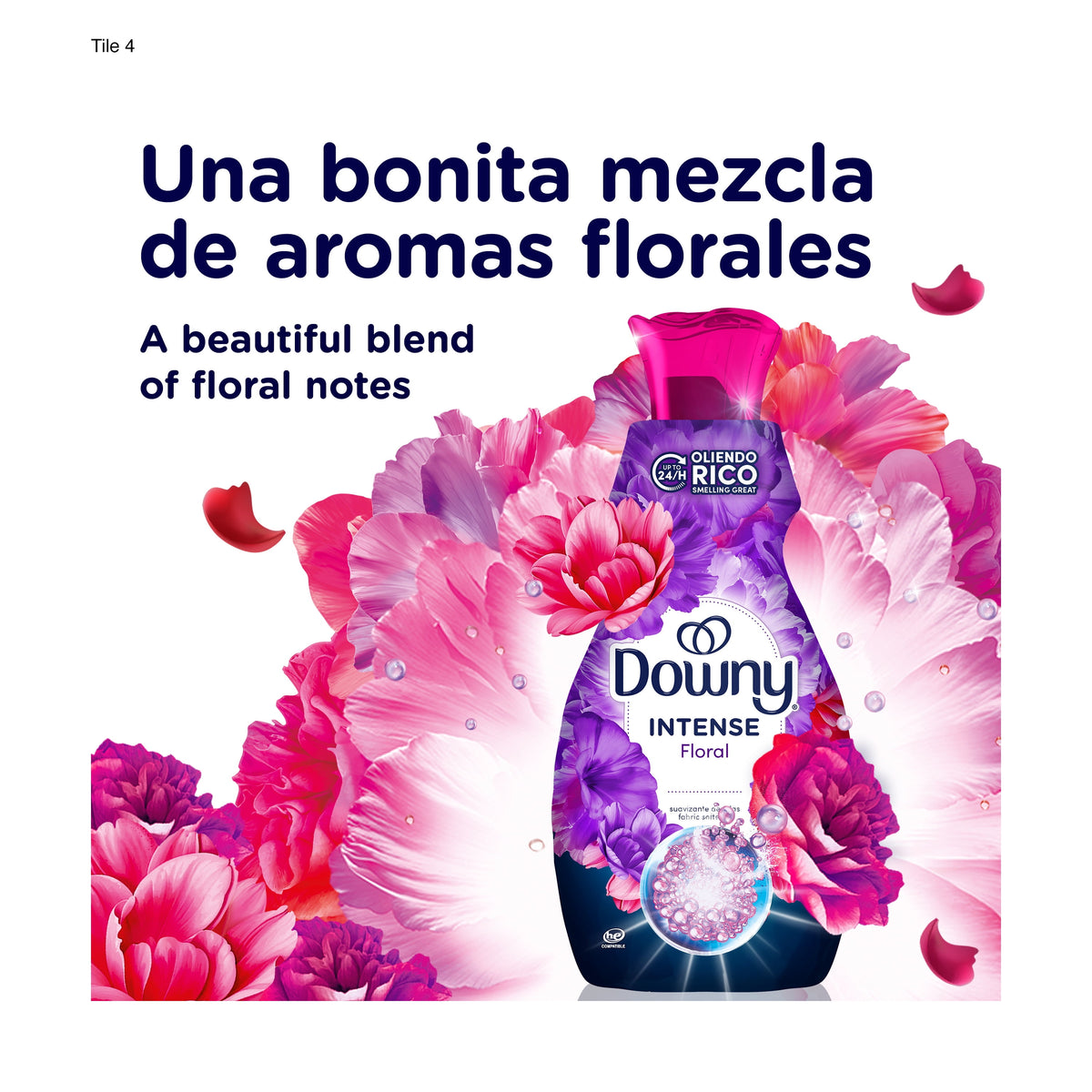 Downy Intense Liquid Fabric Softener Floral Scent 77 fl oz 105 Loads