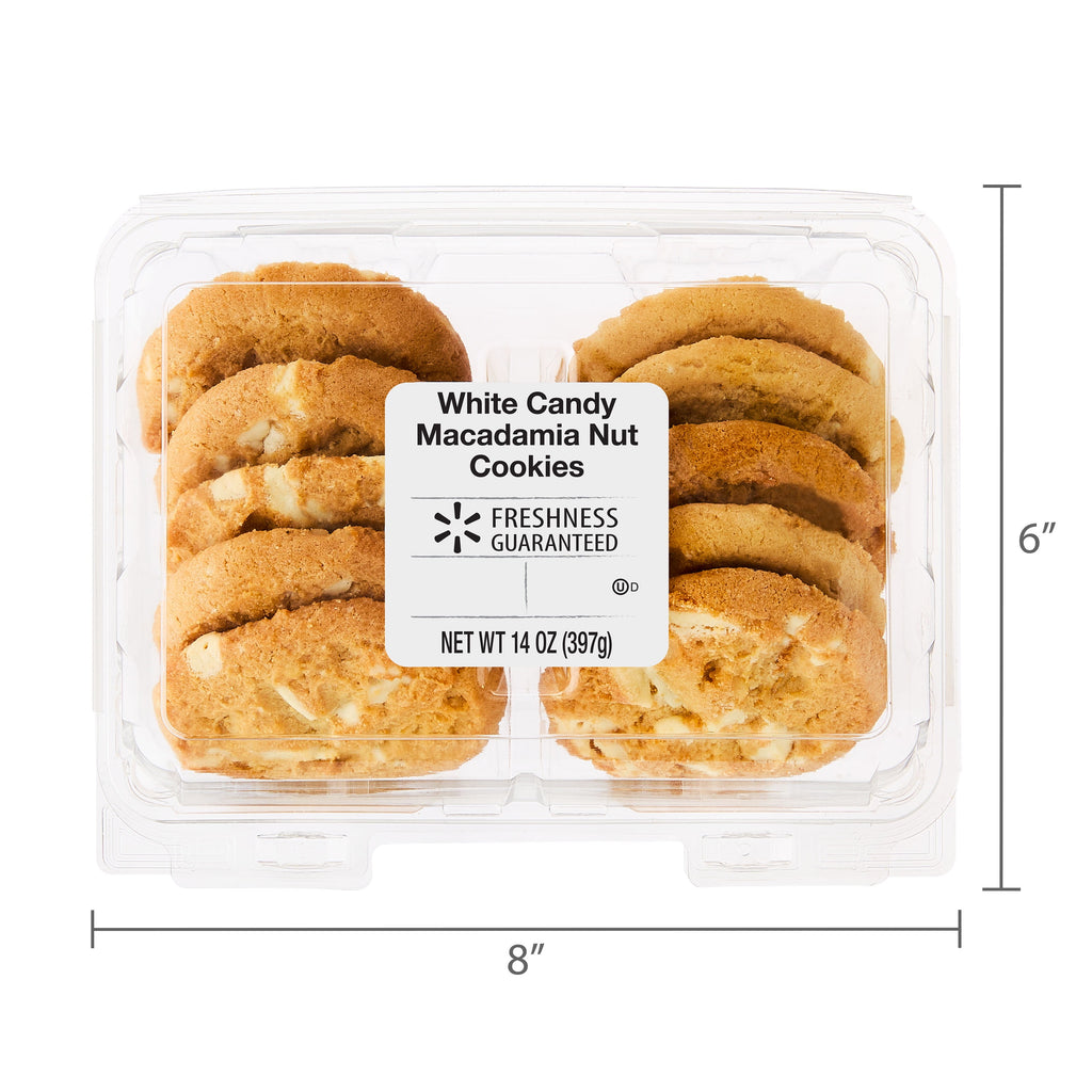 Baked White Candy Macadamia Nut Cookies 14 Oz 10 Count Freshness Guaranteed