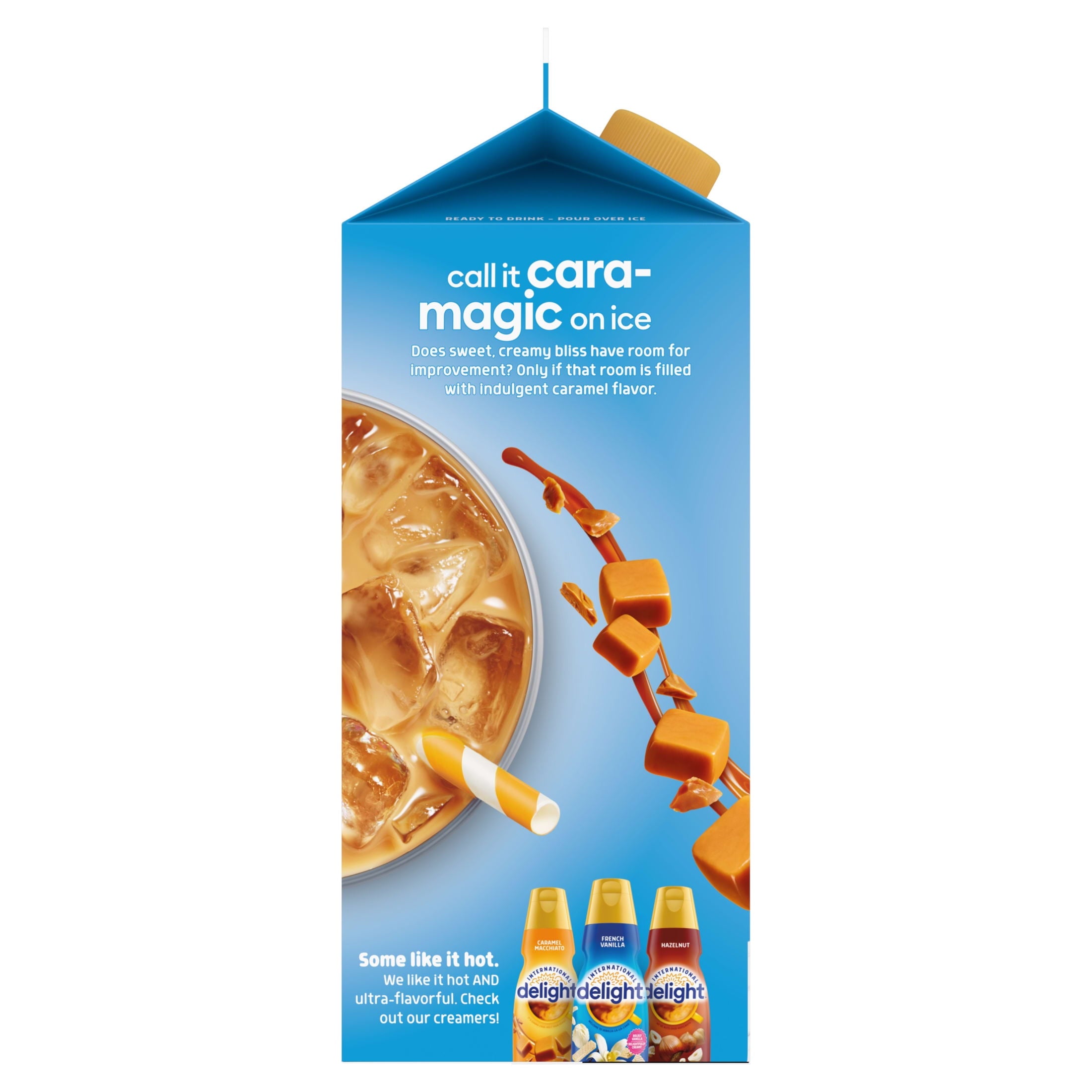 International Delight Caramel Macchiato Naturally Caffeinated Medium-Light Roast Iced Coffee 64 fl oz Carton