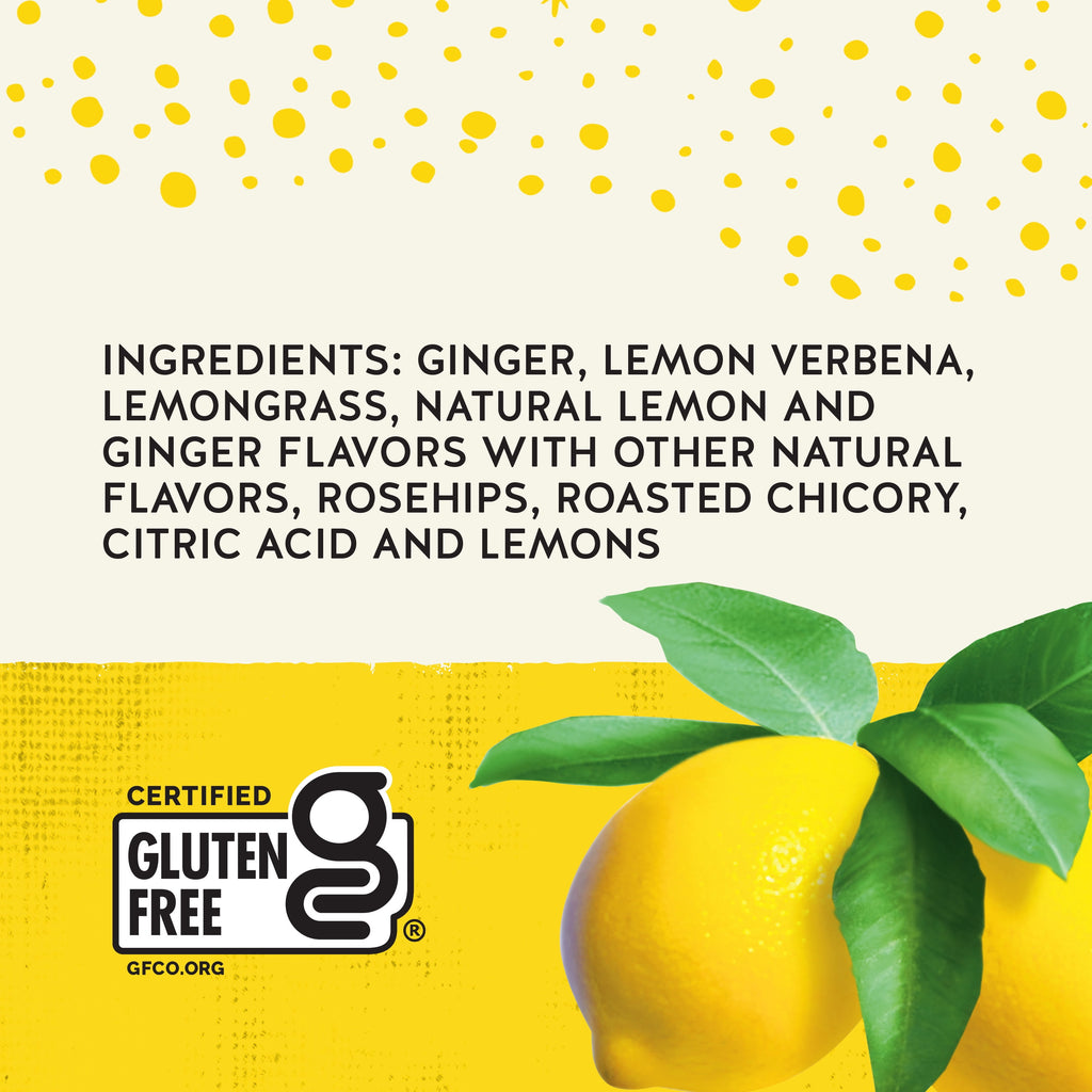 Celestial Seasonings Jammin' Lemon Ginger Caffeine-Free Herbal Tea Bags 1.7 oz 20 Count