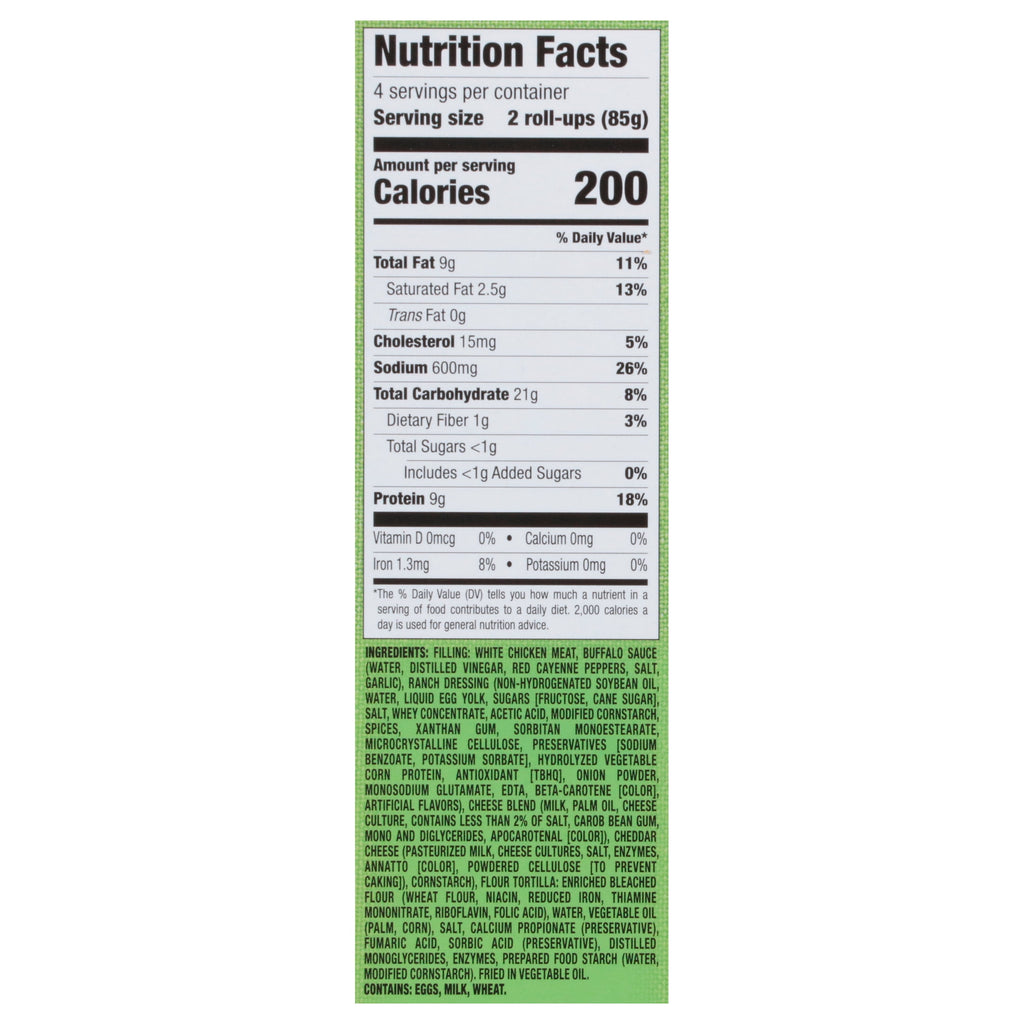 Farm Rich Buffalo Chicken Rollups Frozen 12 Oz 5 Count