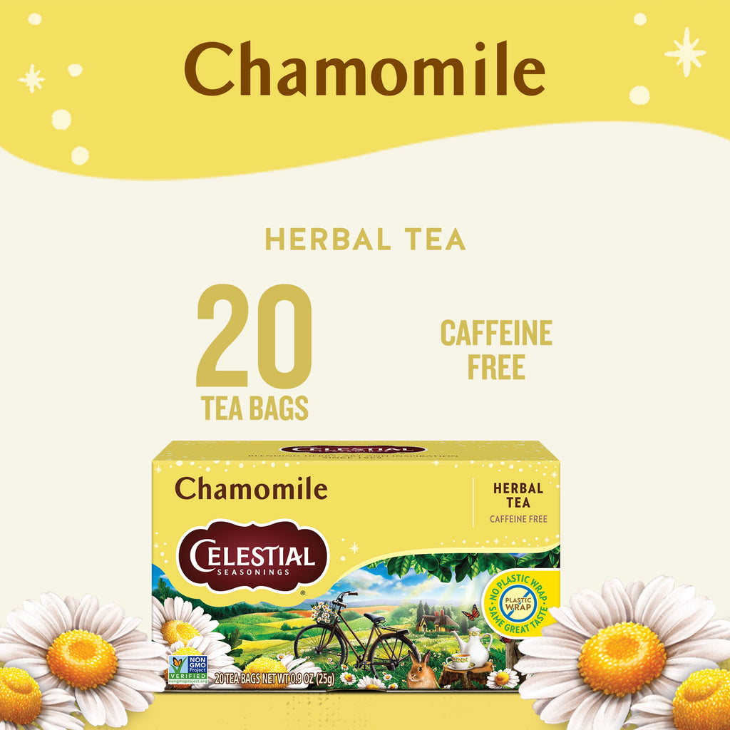 Celestial Seasonings Chamomile Caffeine-Free Herbal Tea Bags 1.7 oz 20 Count